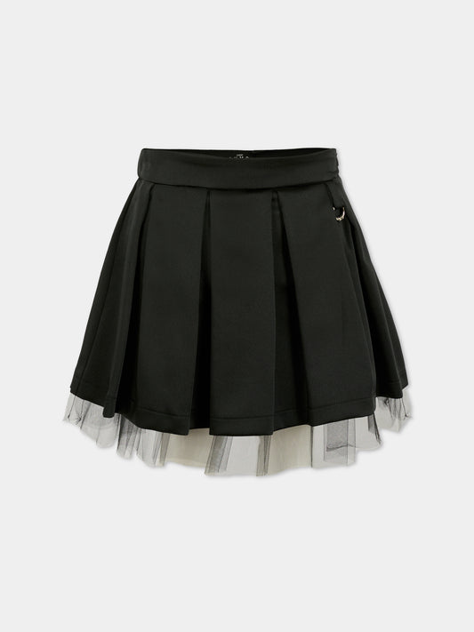 Gonna nera per bambina,Richmond,RGA25055GO BLACK