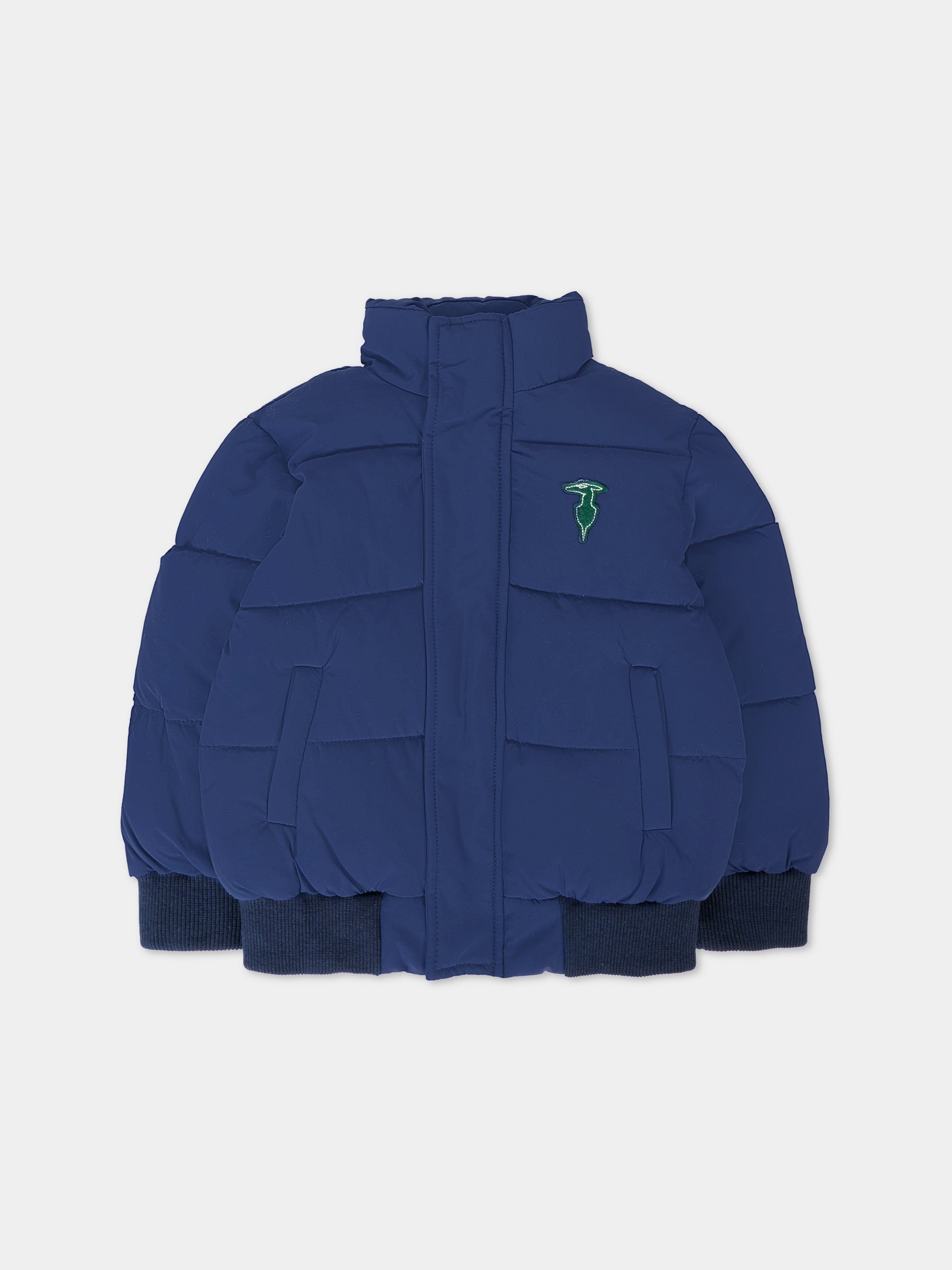 Piumino blu per neonato con logo,Trussardi Junior,TIA25048PI PEACOAT