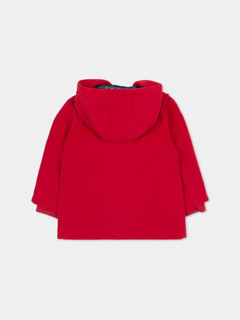 Montgomery rosso per neonato con logo,Trussardi Junior,TIA25038GB EMBOLDENED