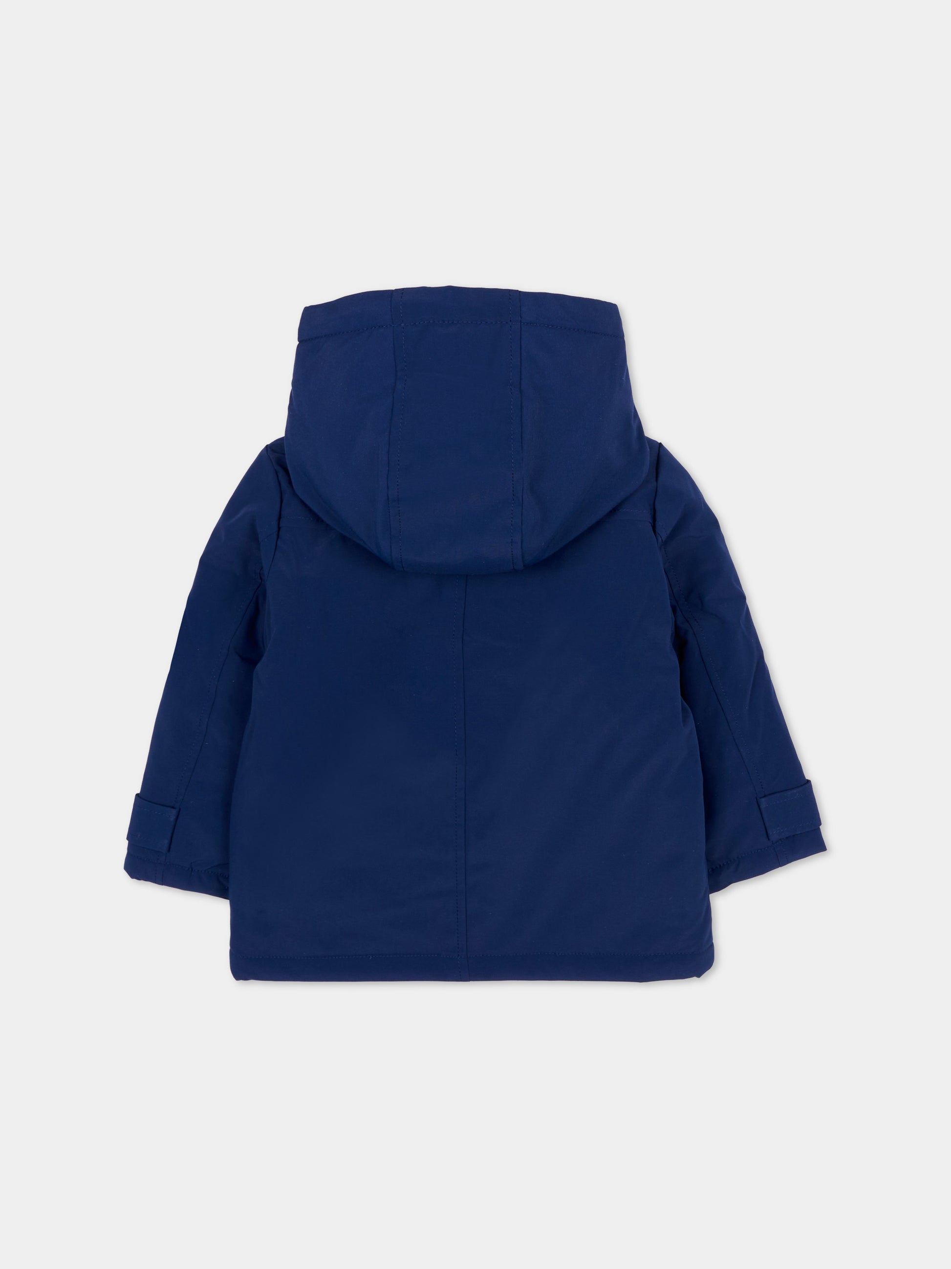 Piumino blu per neonato con logo,Trussardi Junior,TIA25090GB PEACOAT