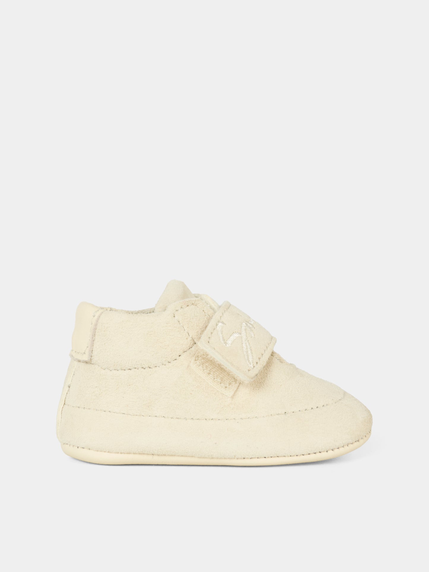 Sneakers avorio per neonati con logo,Givenchy Kids,H30862 117