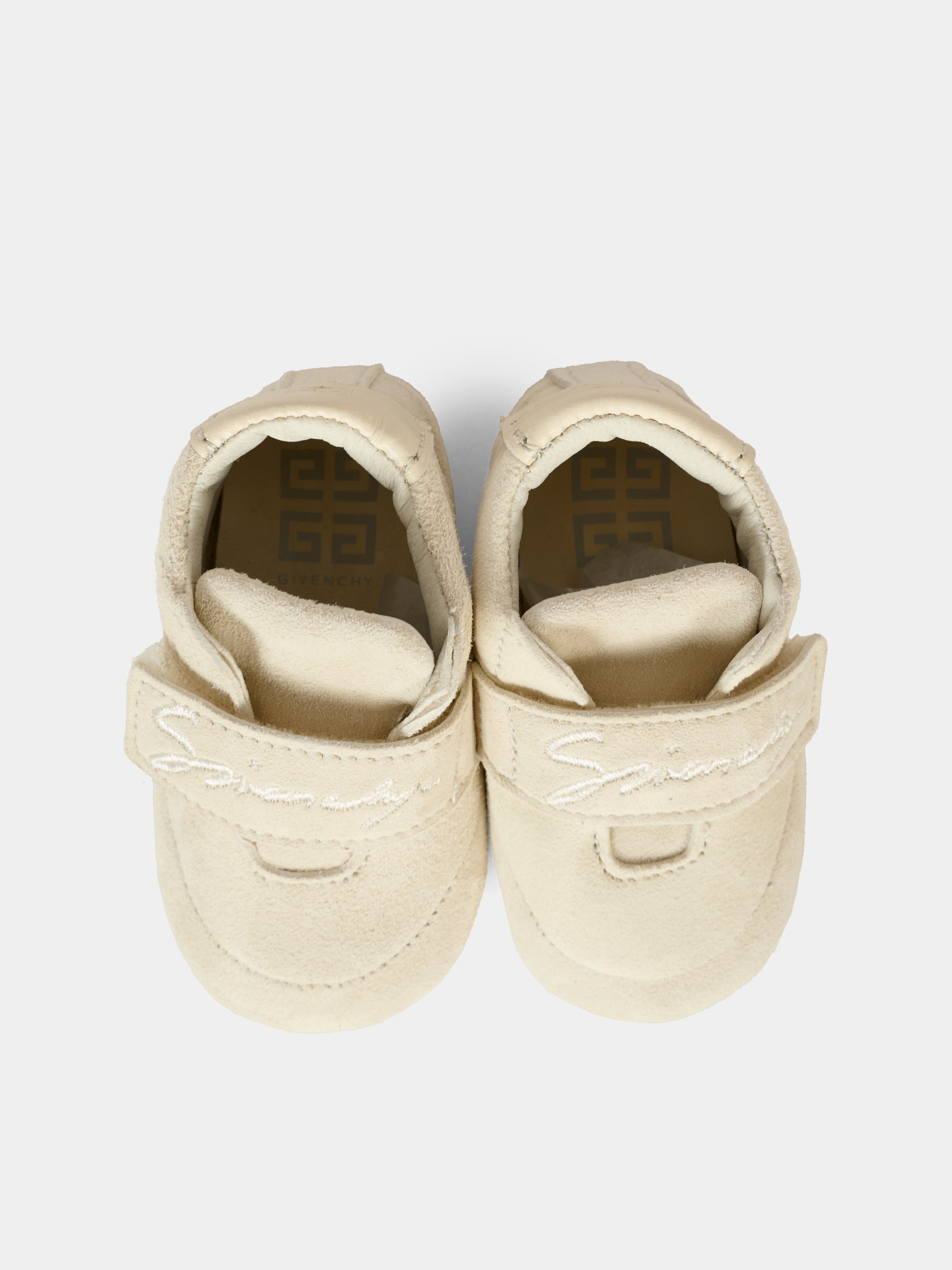 Sneakers avorio per neonati con logo,Givenchy Kids,H30862 117