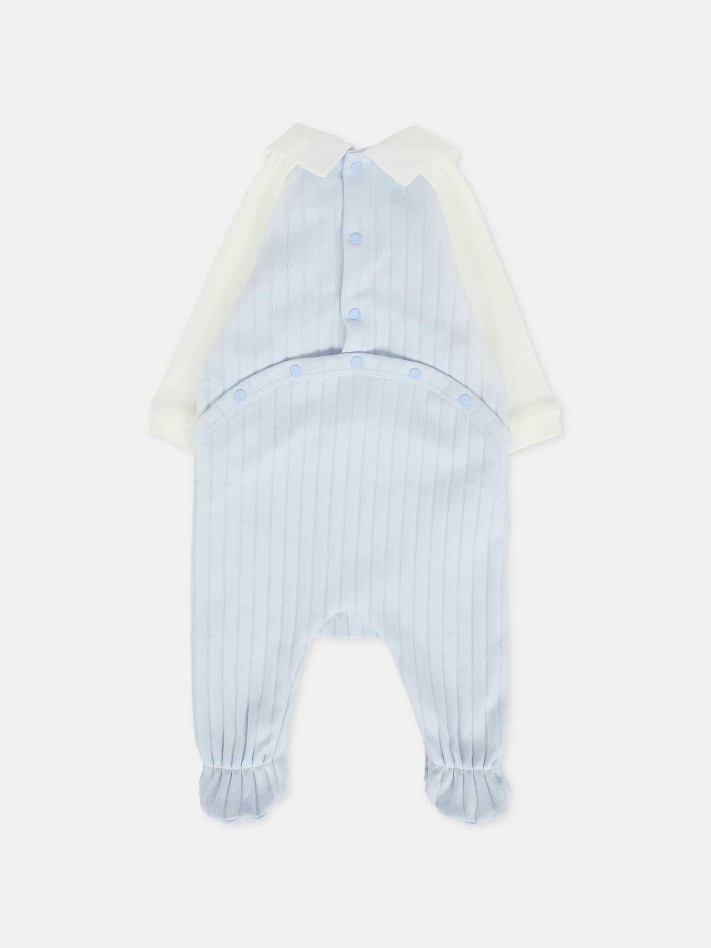 Set tutina celeste per neonato con logo,Givenchy Kids,H30864 771