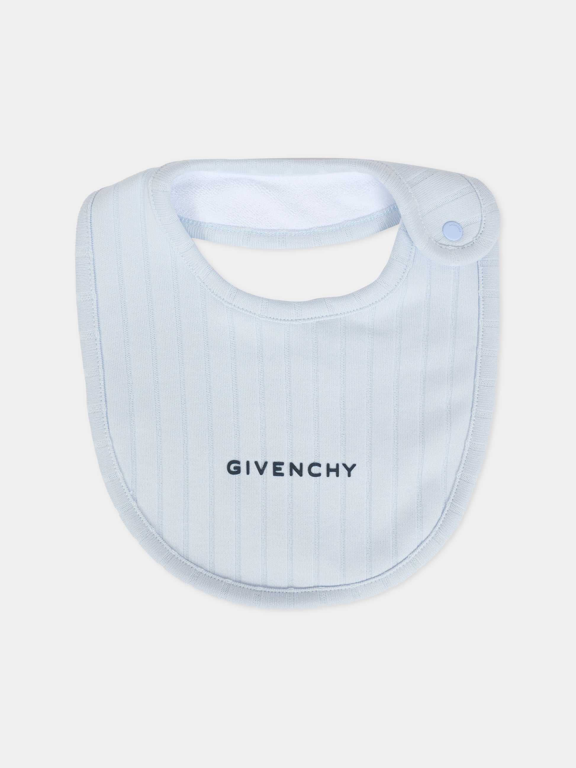 Set tutina celeste per neonato con logo,Givenchy Kids,H30864 771