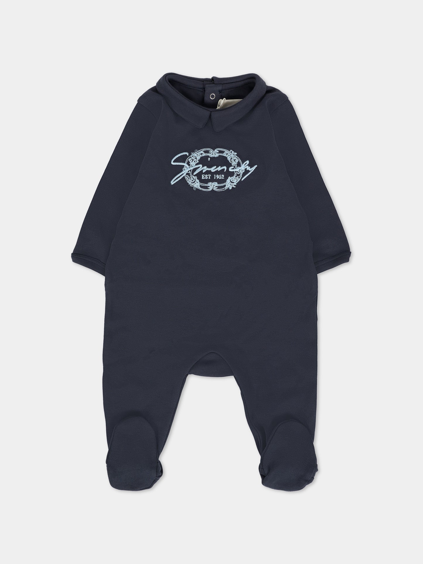 Set tutina blu per neonato con logo,Givenchy Kids,H30866 853