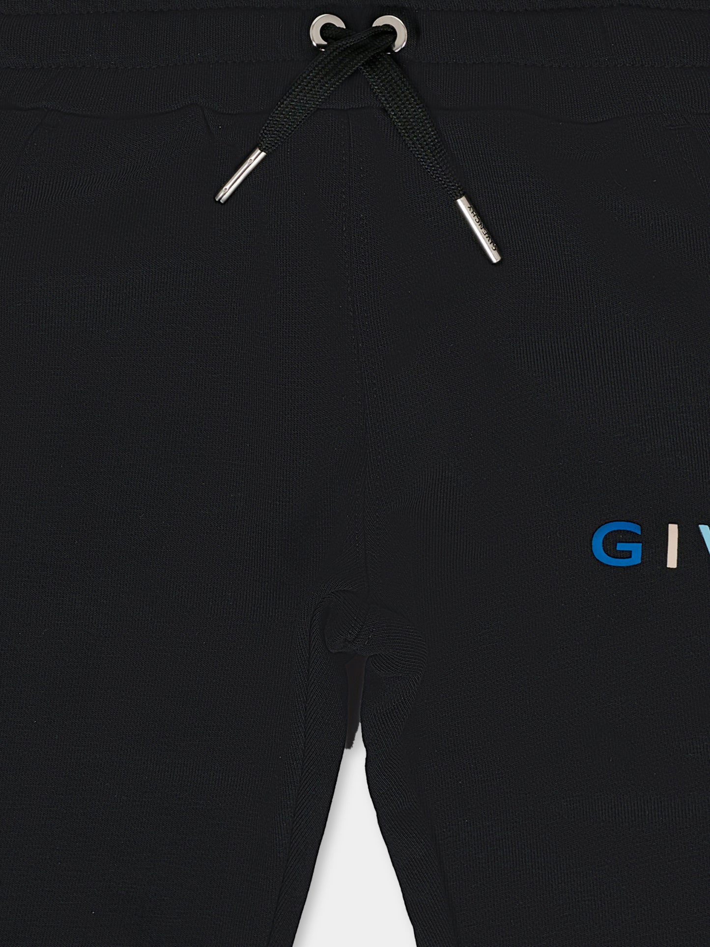 Pantaloni neri per neonato con logo,Givenchy Kids,H30876 09B