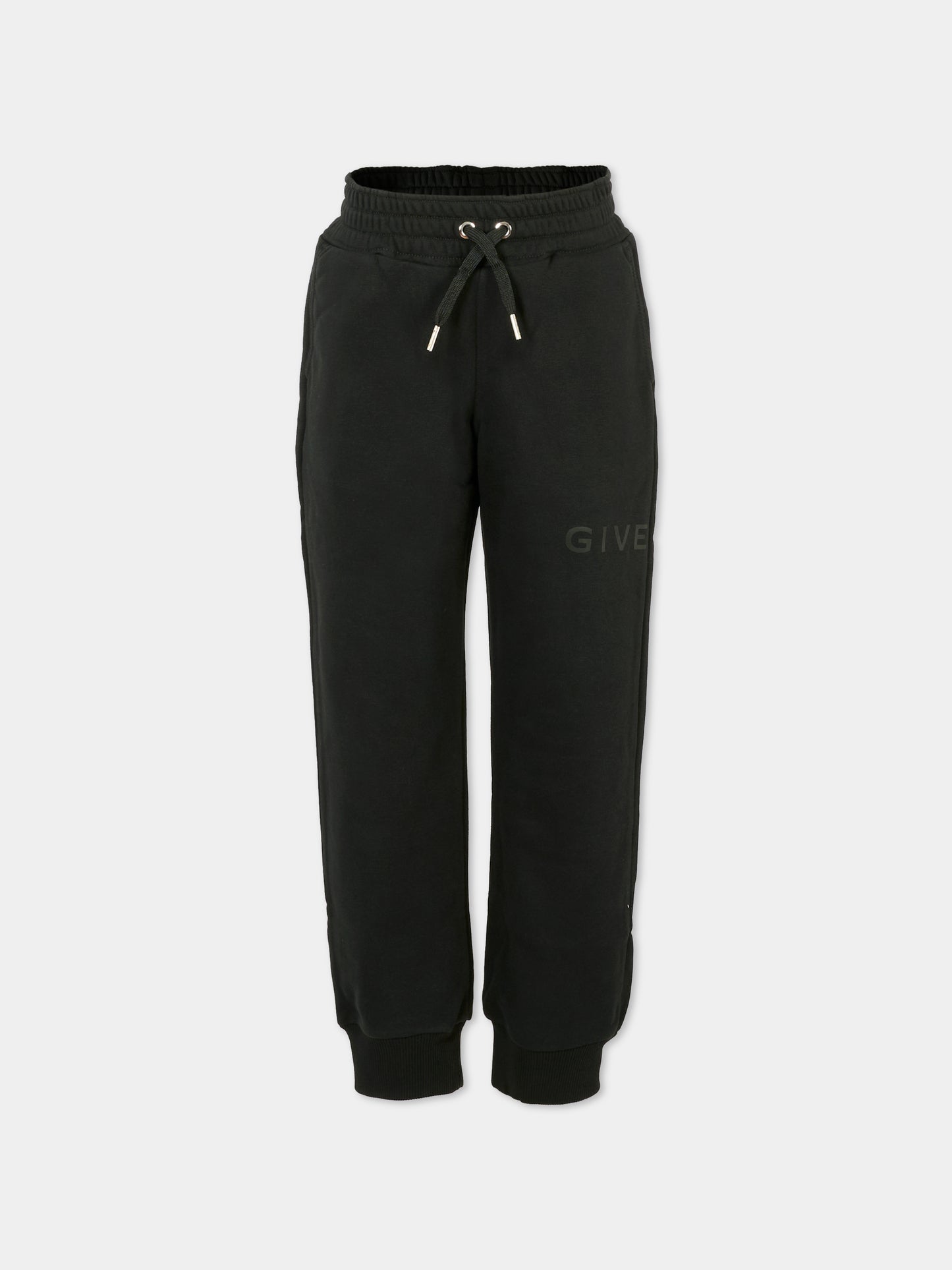 Pantaloni neri per bambini con logo,Givenchy Kids,H30922 09B