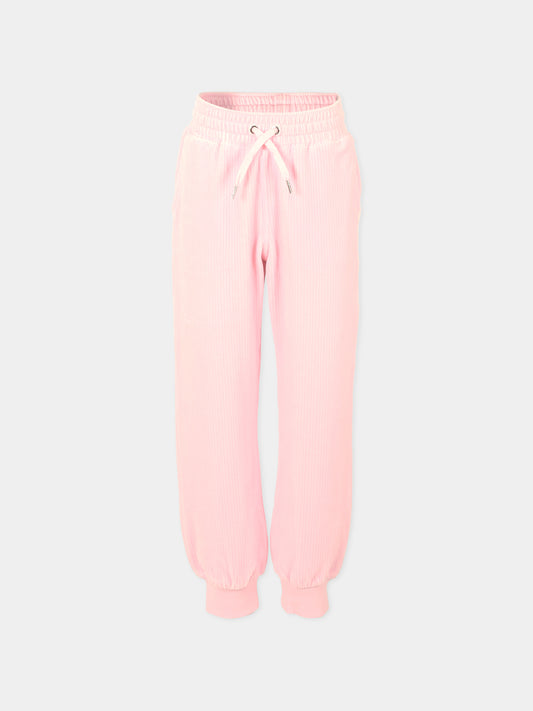 Pantaloni rosa per bambina con logo,Givenchy Kids,H30924 44Z