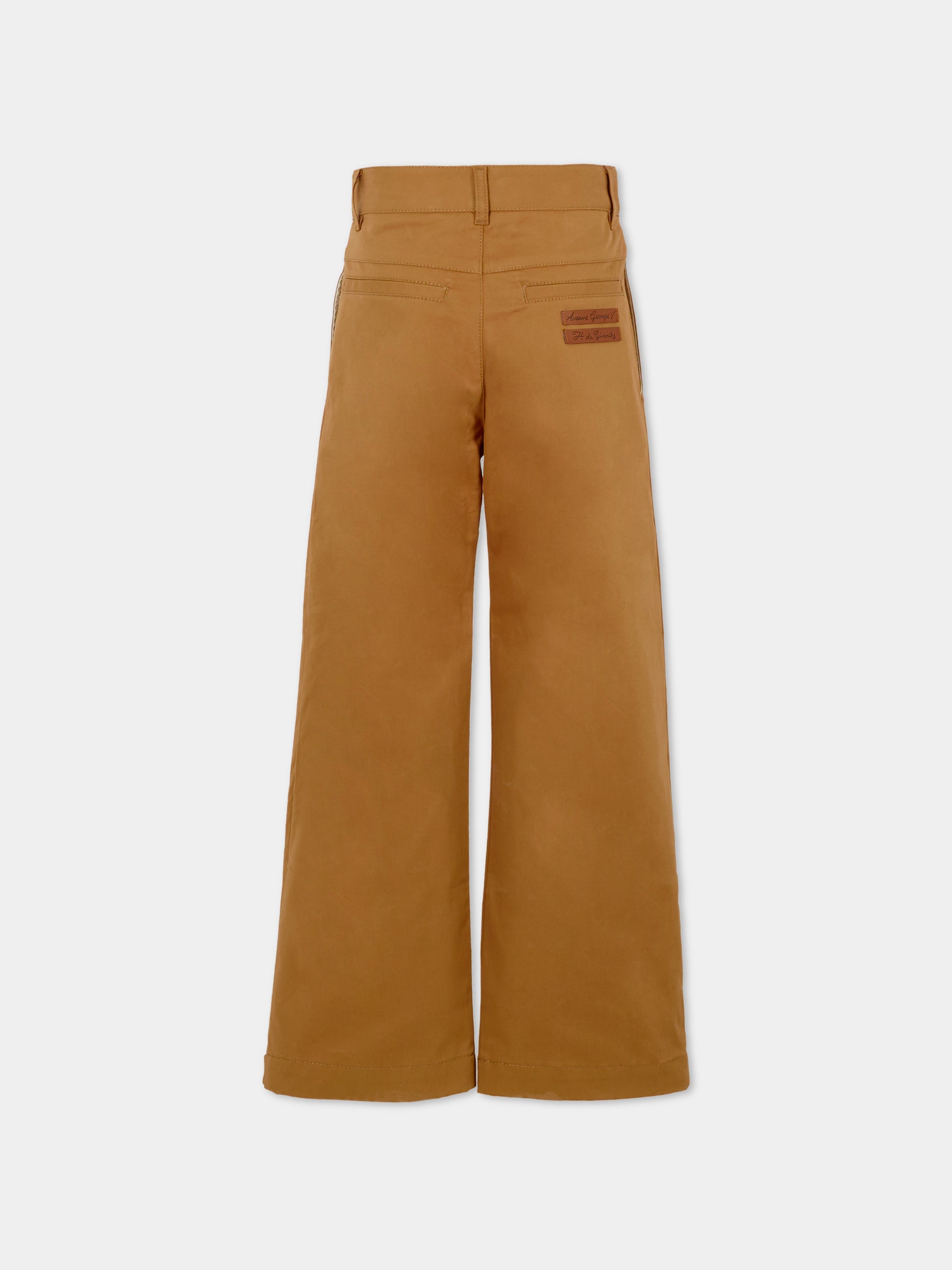 Pantaloni beige per bambino con logo,Givenchy Kids,H30928 213