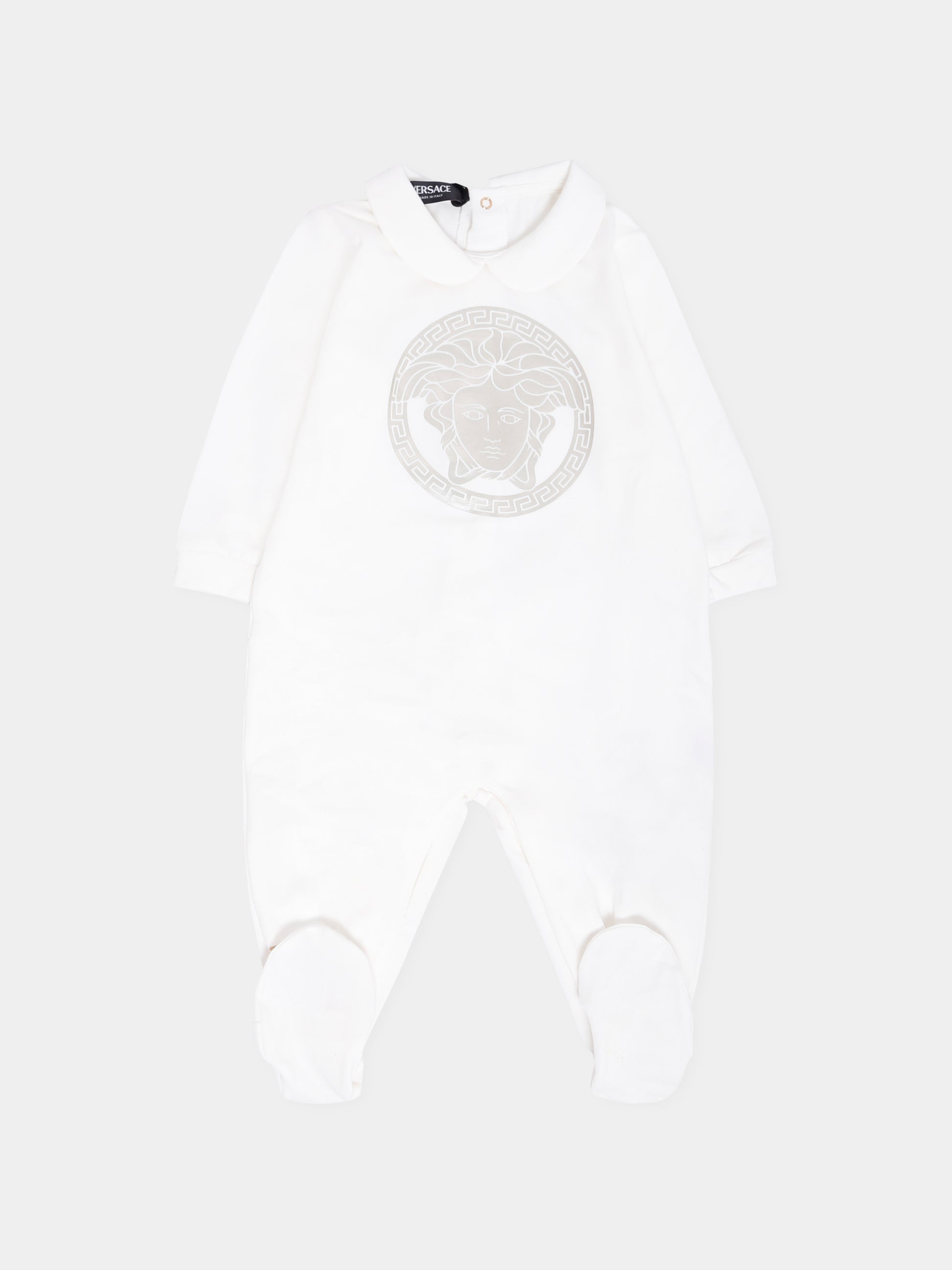 Tutina avorio con Medusa per neonati,Versace,1017946 1A15203 2W110