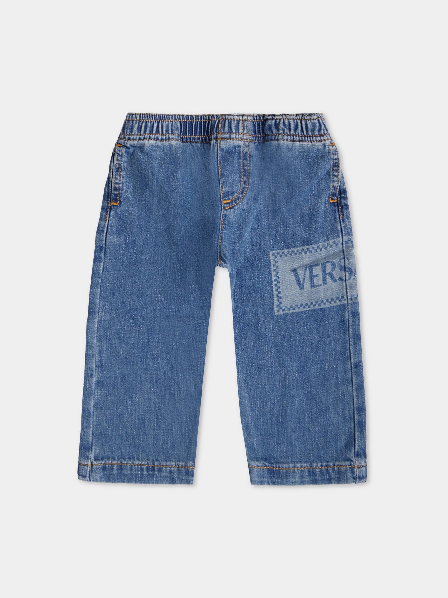Jeans vintage à logo années 90 pour bébés