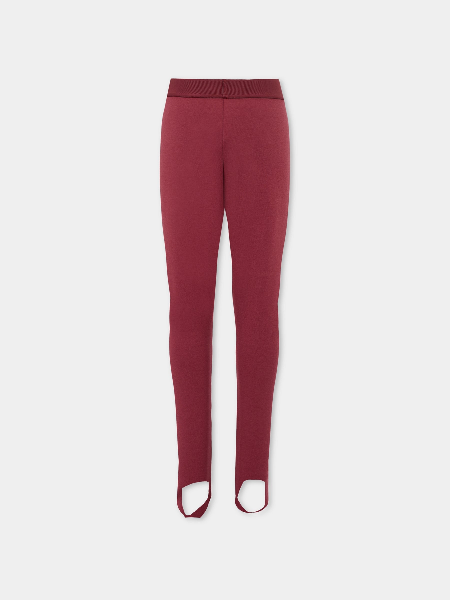 Leggings bordeaux per bambina con '90 Vintage Logo,Versace,1018201 1A00146 1RA70