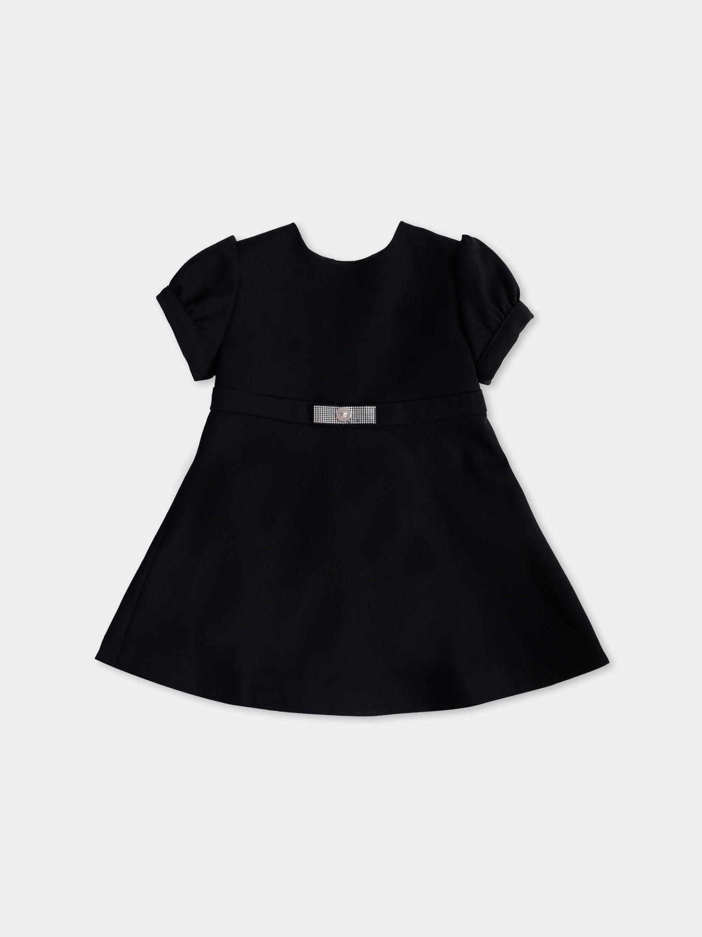 Vestito nero  Gianni Ribbon  per neonata,Versace,1018605 1A15351 2B900