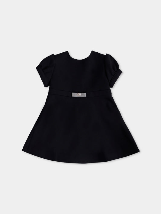 Vestito nero  Gianni Ribbon  per neonata,Versace,1018605 1A15351 2B900
