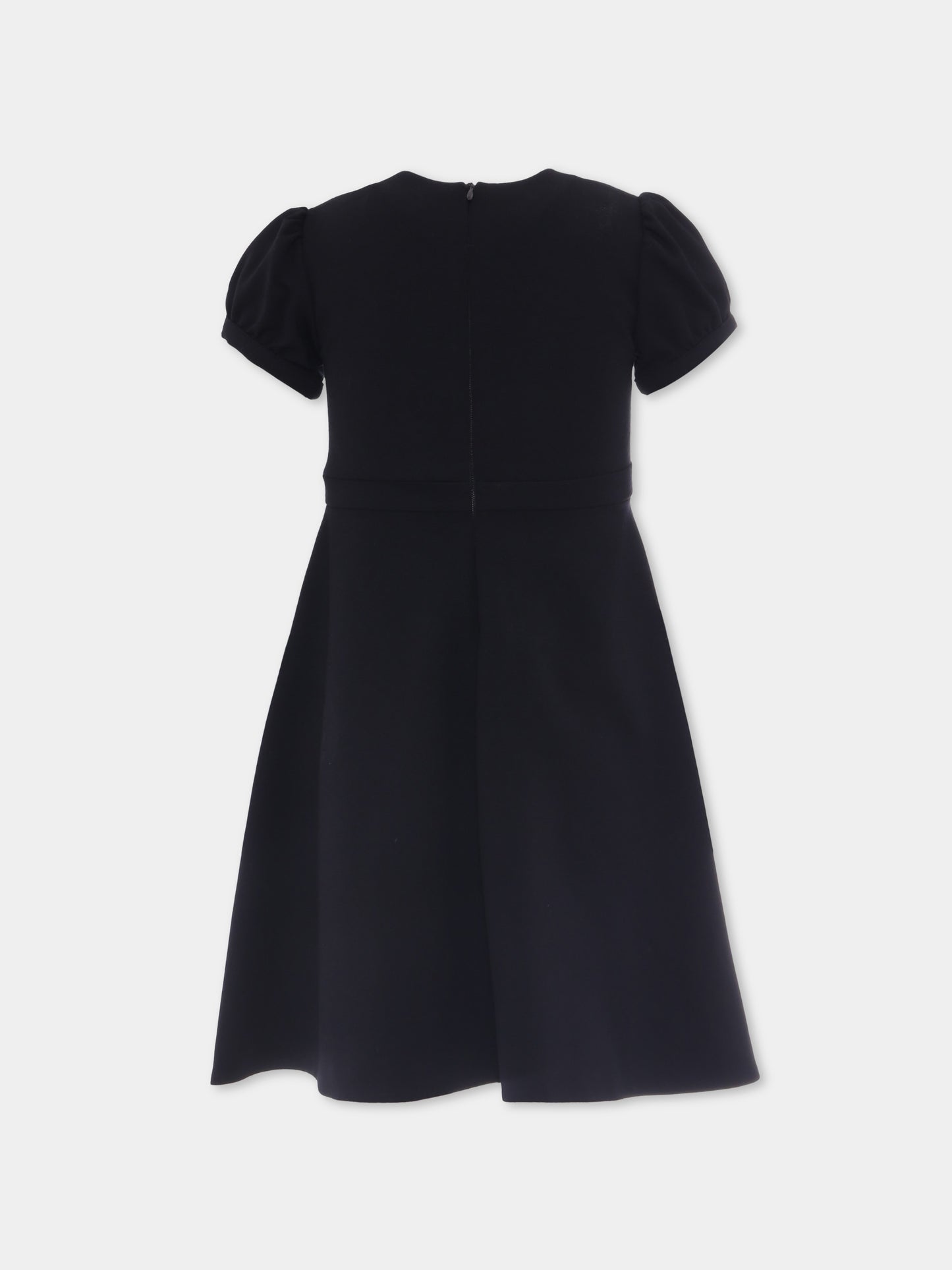 Vestito nero  Gianni Ribbon  per bambina,Versace,1018605 1A15351 2B900