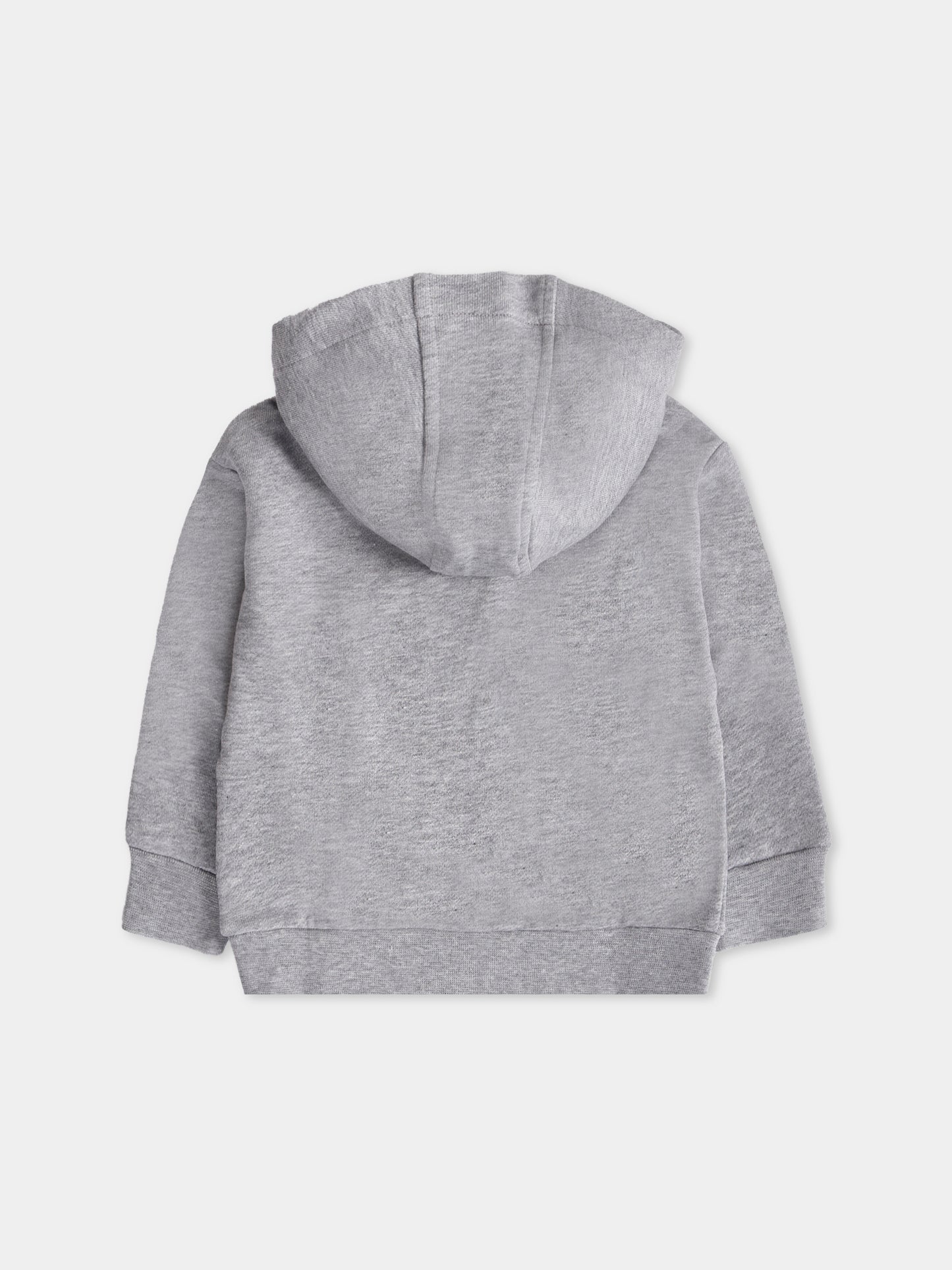 Felpa grigia con cappuccio e '90 vintage logo con spille per neonati,Versace,1018574 1A15324 2ES70