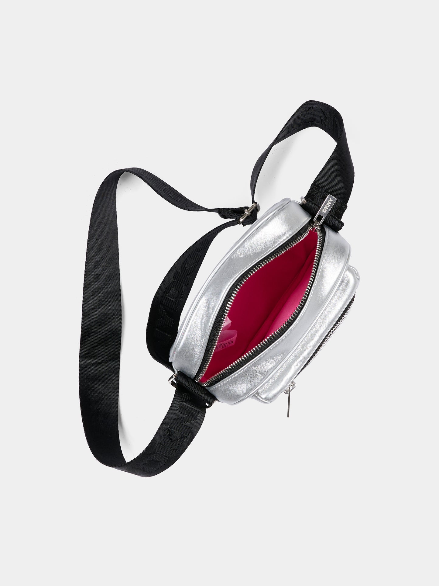 Borsa argento per bambina con logo,Dkny,D62474 016