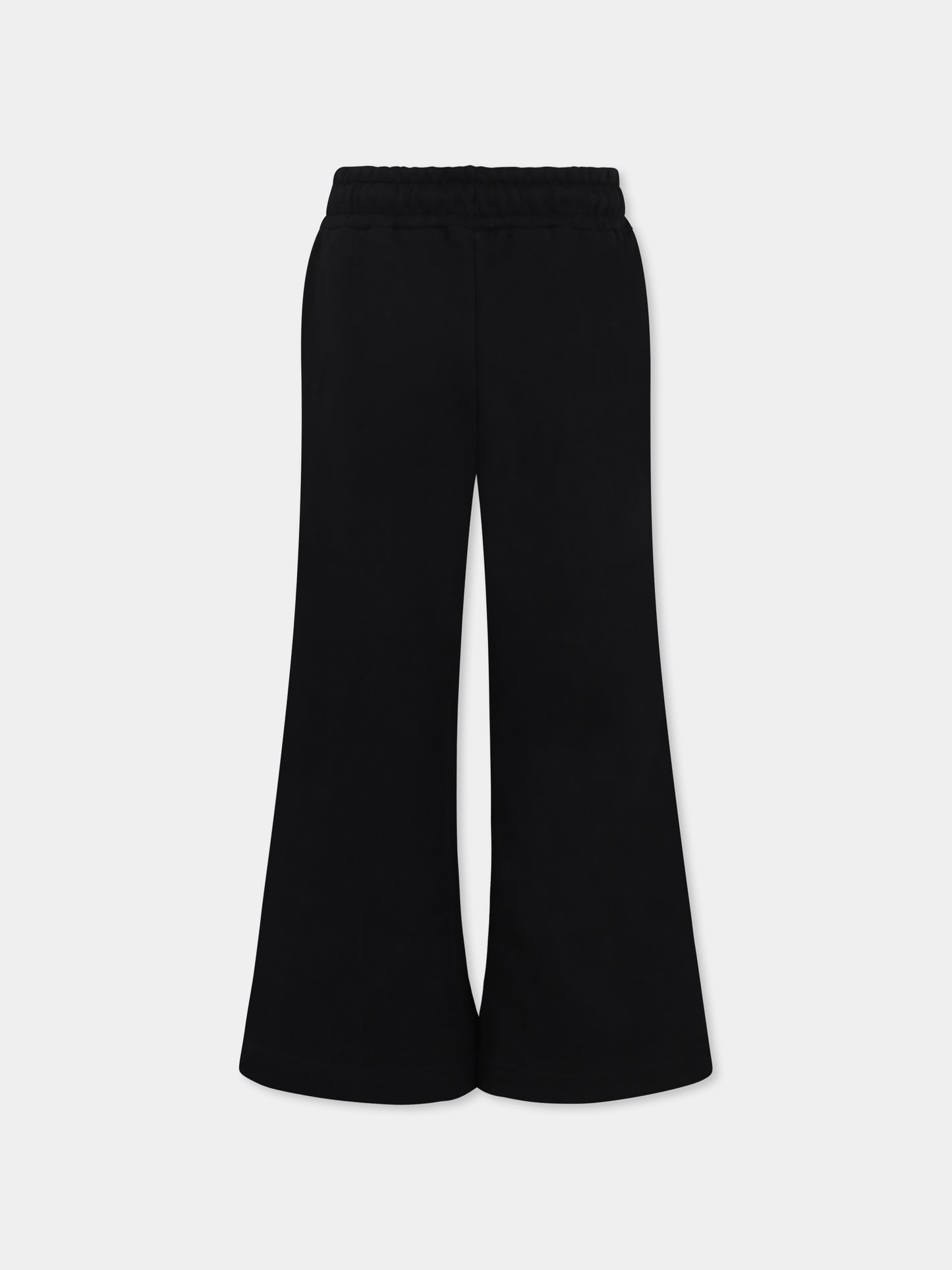 Pantaloni neri per bambino con logo,Msgm Kids,F4MSJBFP203 110