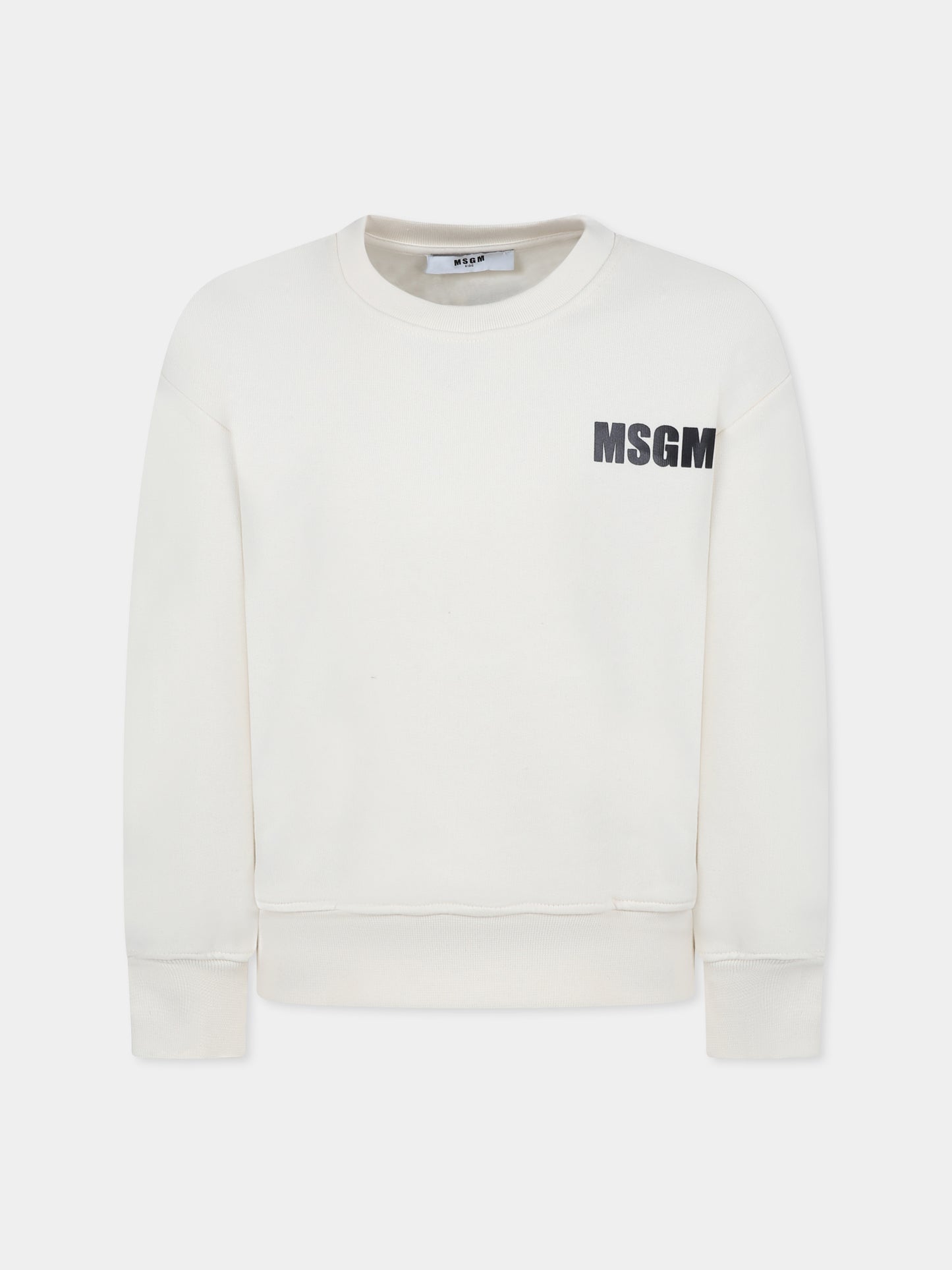 Sweat ivoire pour enfants avec logo