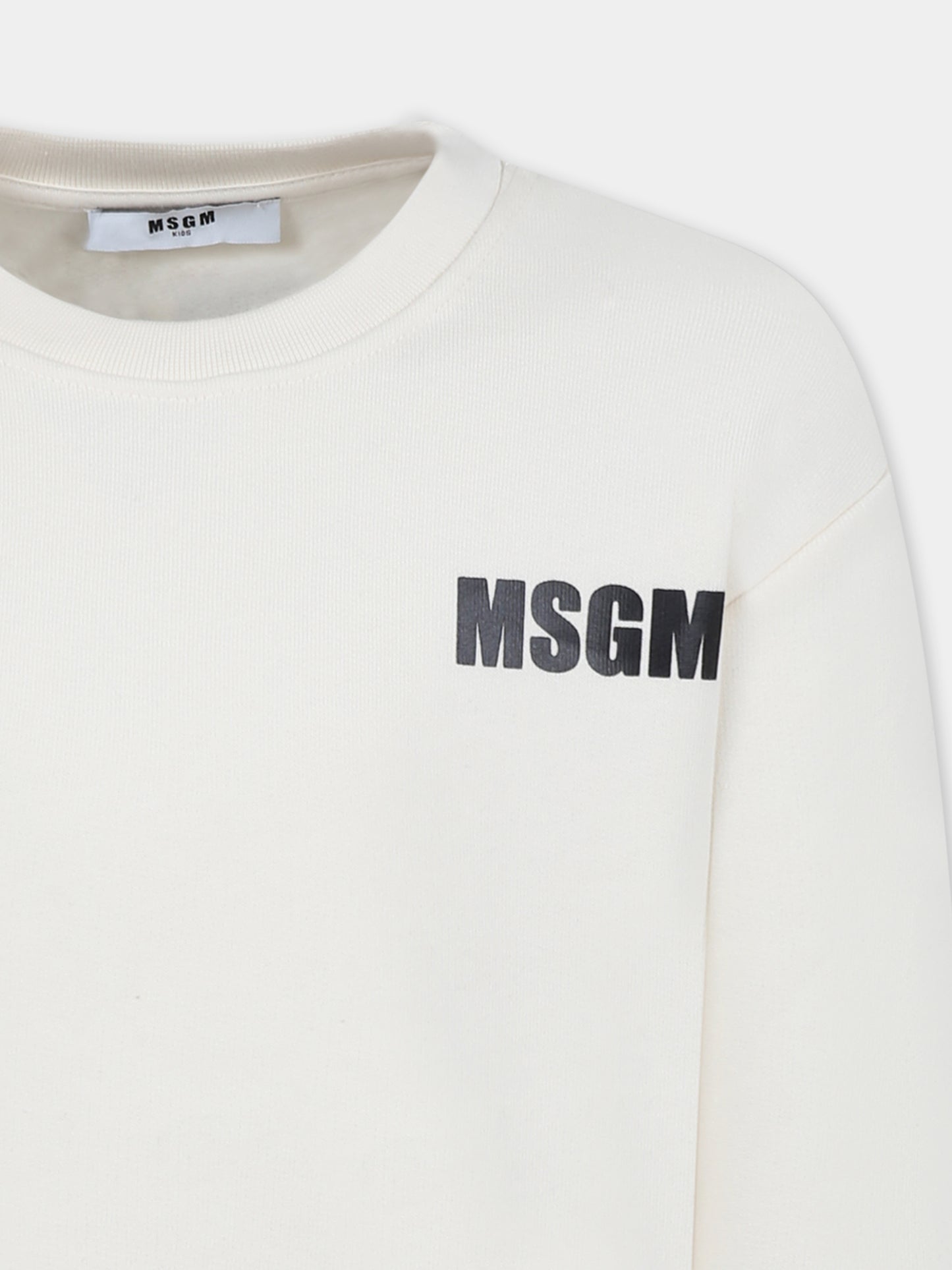 Sweat ivoire pour enfants avec logo
