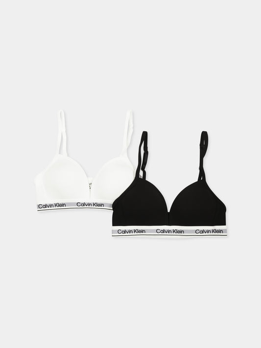 Set reggiseni multicolor per  bambina con logo,Calvin Klein Kids,G80G800723 0SC