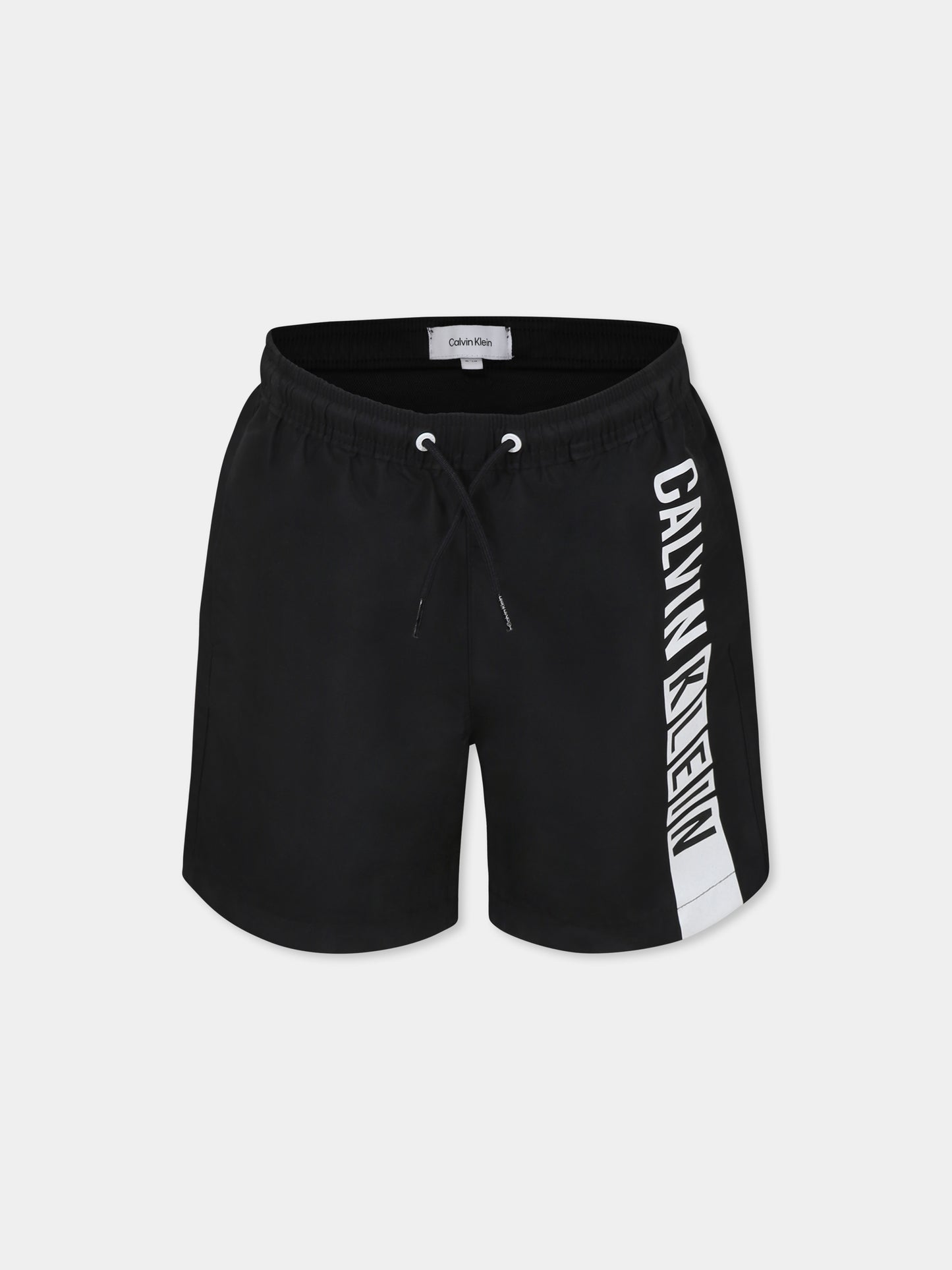 Boxer mare nero per bambino con logo,Calvin Klein Kids,KV0KV00035 BEH