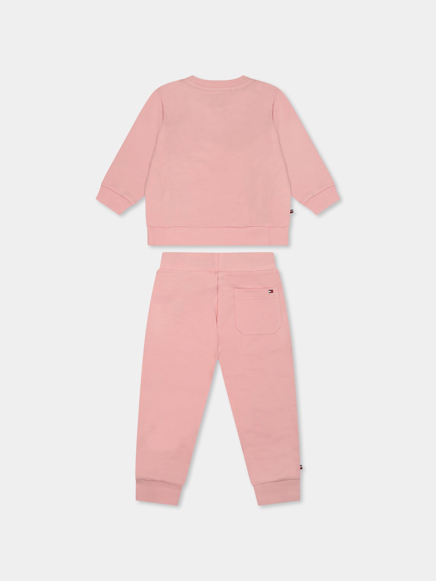 Completo rosa per neonata con bandierina,Tommy Hilfiger Junior,KN0KN01939 TJX