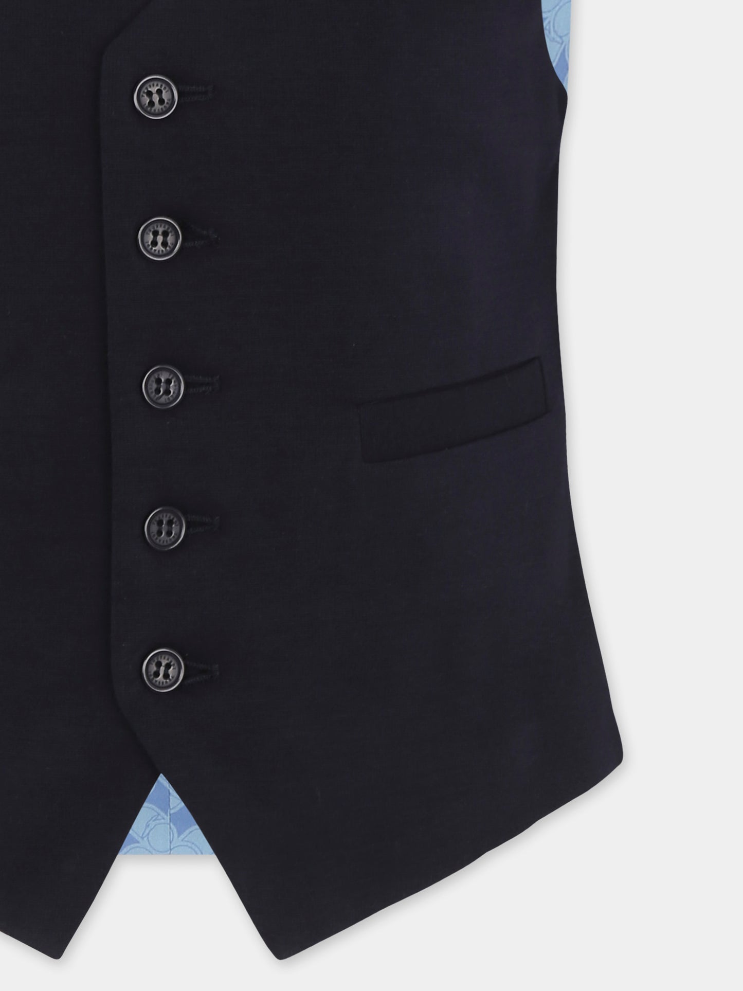 Gilet bleu pour garòon avec logo