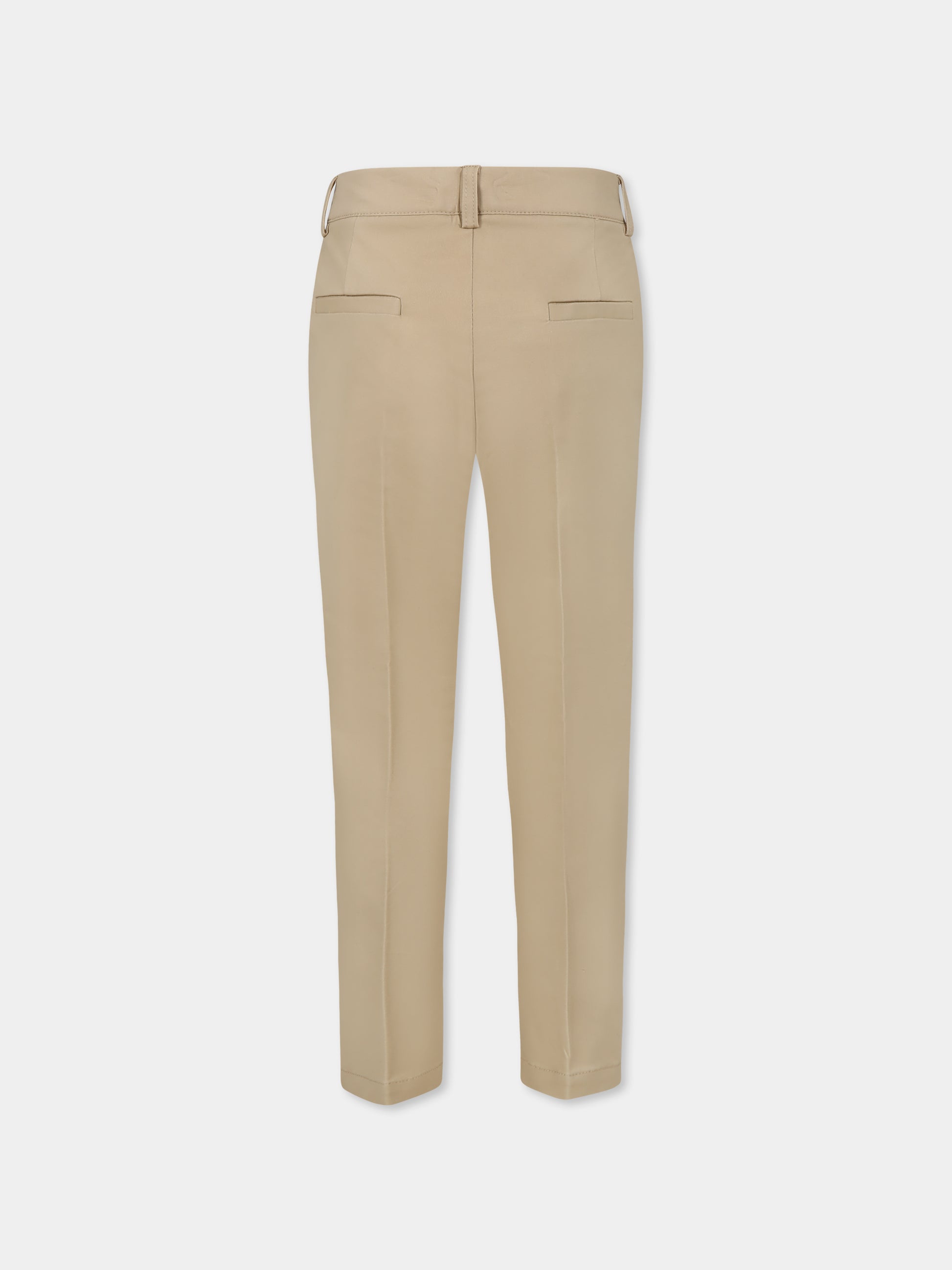 Pantaloni beige per bambino,Trussardi Junior,TBP25022PA BEIGE LIGHT