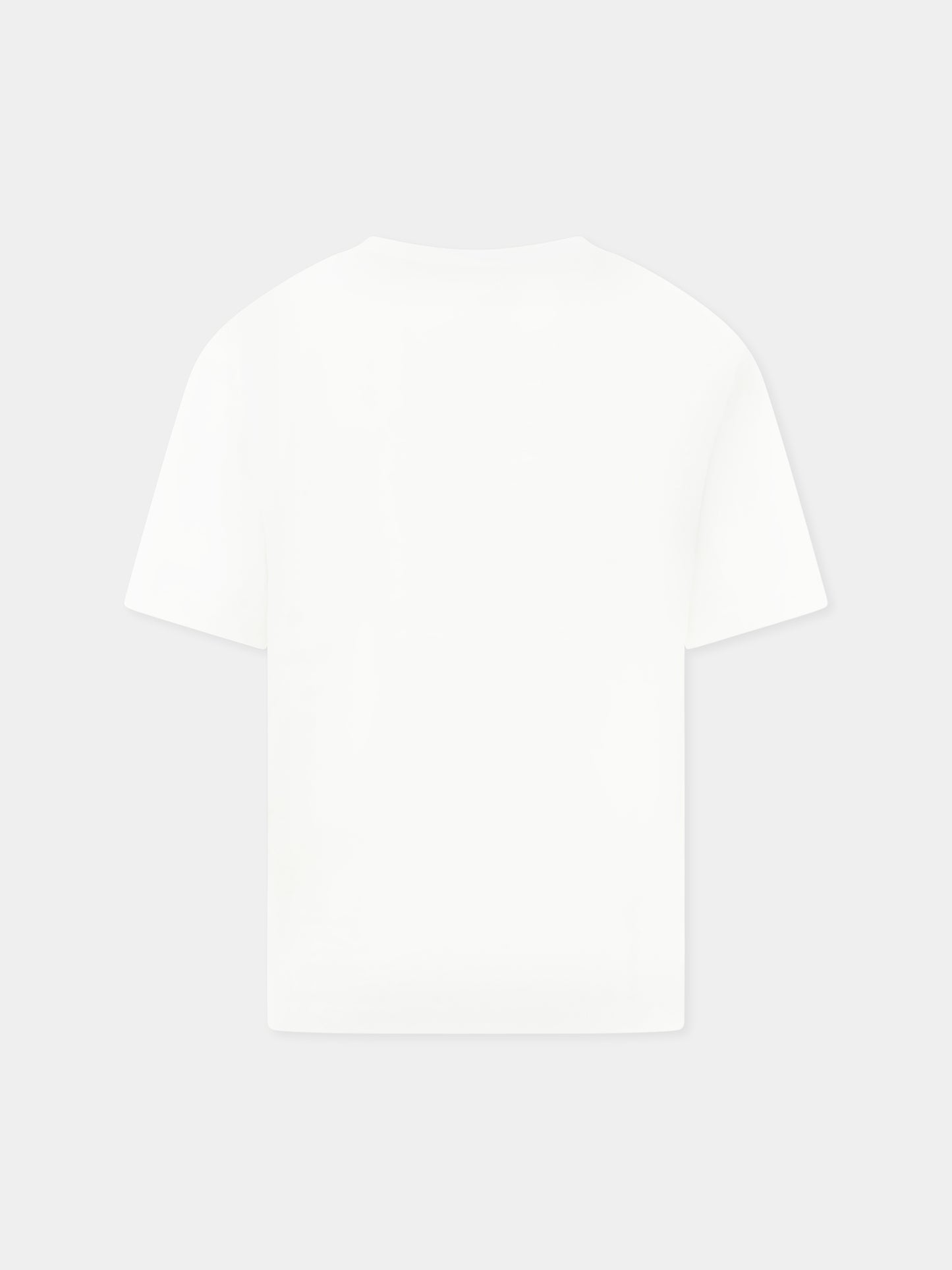T-shirt blanc pour garçon avec logo