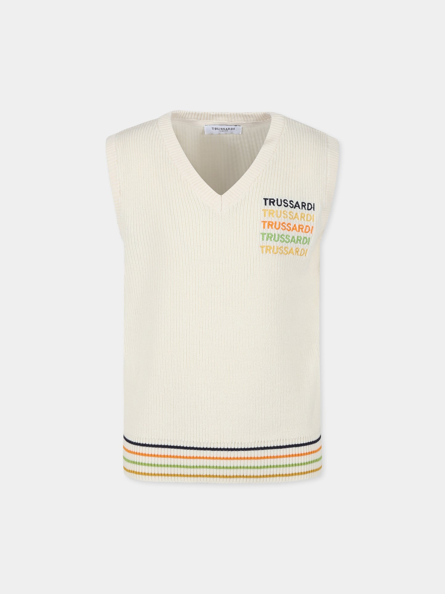 Gilet pull pour enfants avec logo