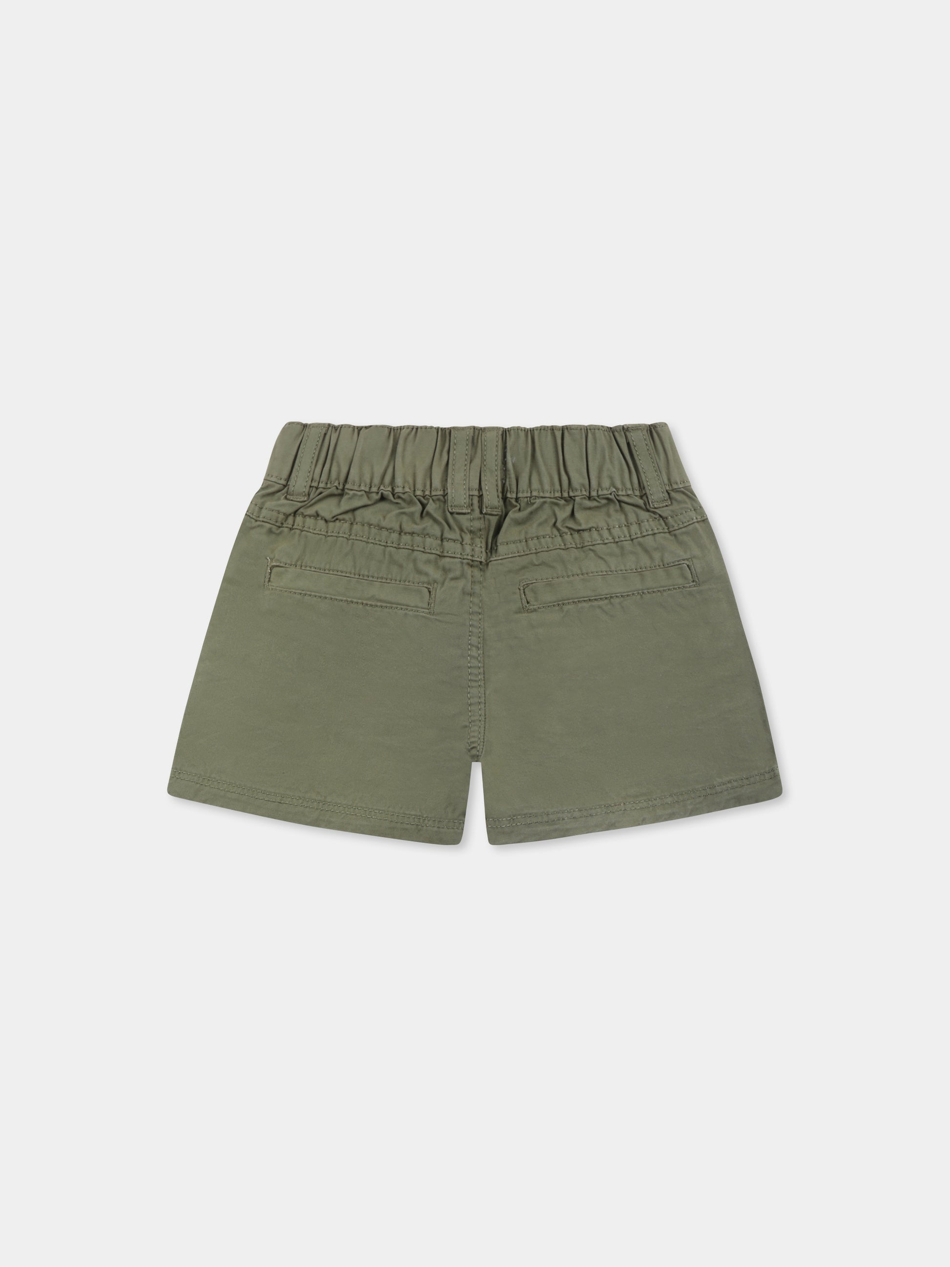 Shorts verdi per neonato con logo,Trussardi Junior,TIP25041BE GREEN ALOE