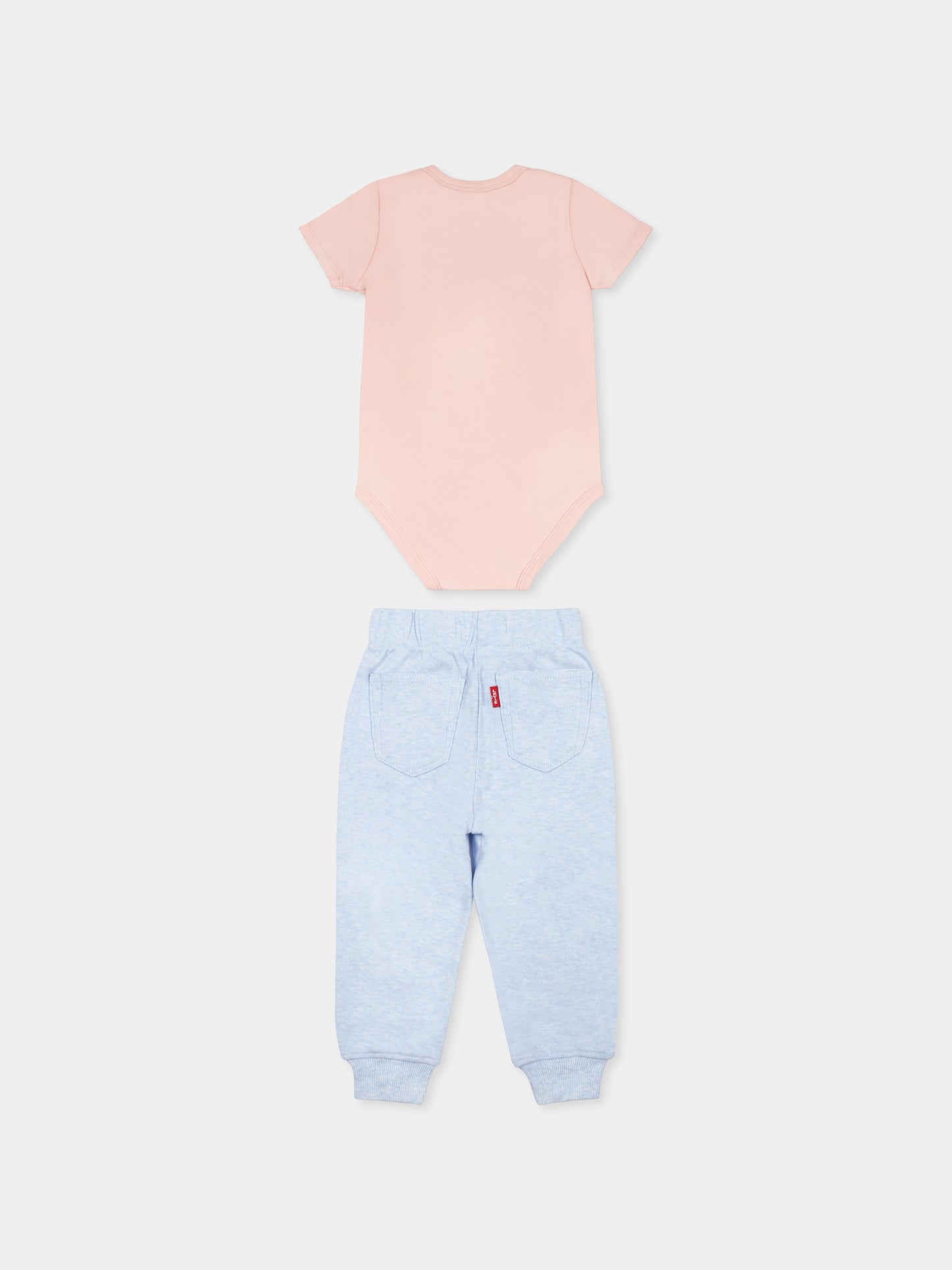 Ensemble rose pour bébé fille avec logo
