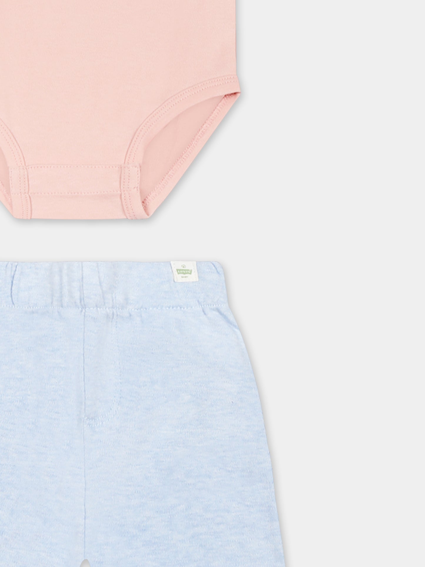 Ensemble rose pour bébé fille avec logo