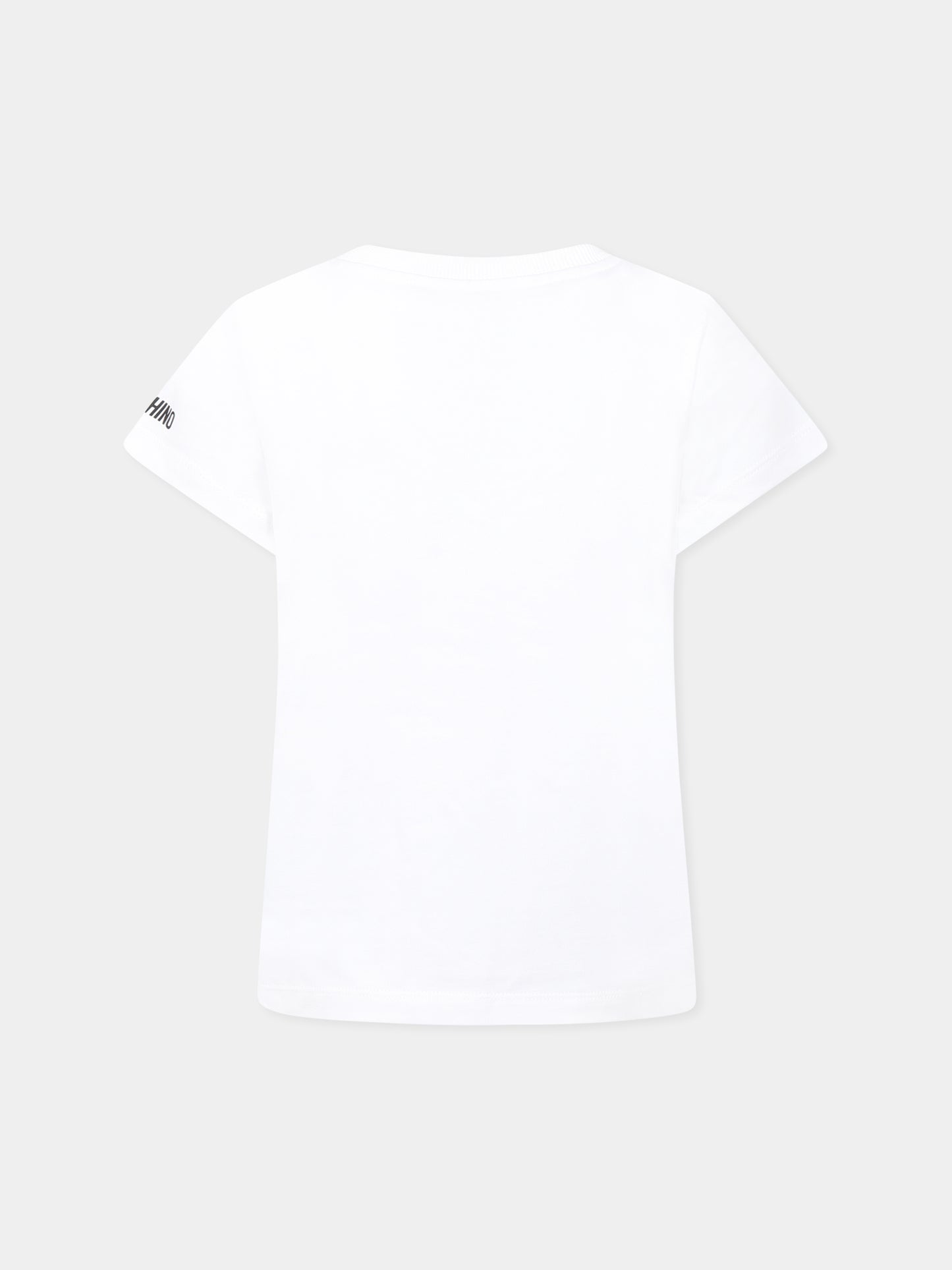 T-shirt blanc pour fille avec écriture