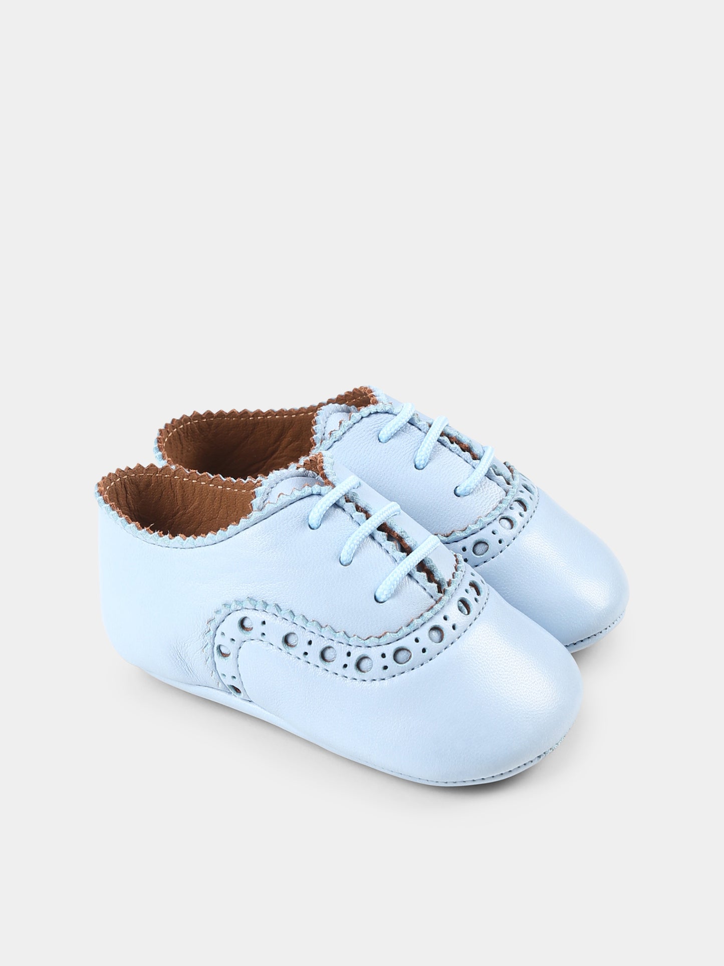 Stringate celesti per neonato,Pèpè,00428 BG NA CELESTE