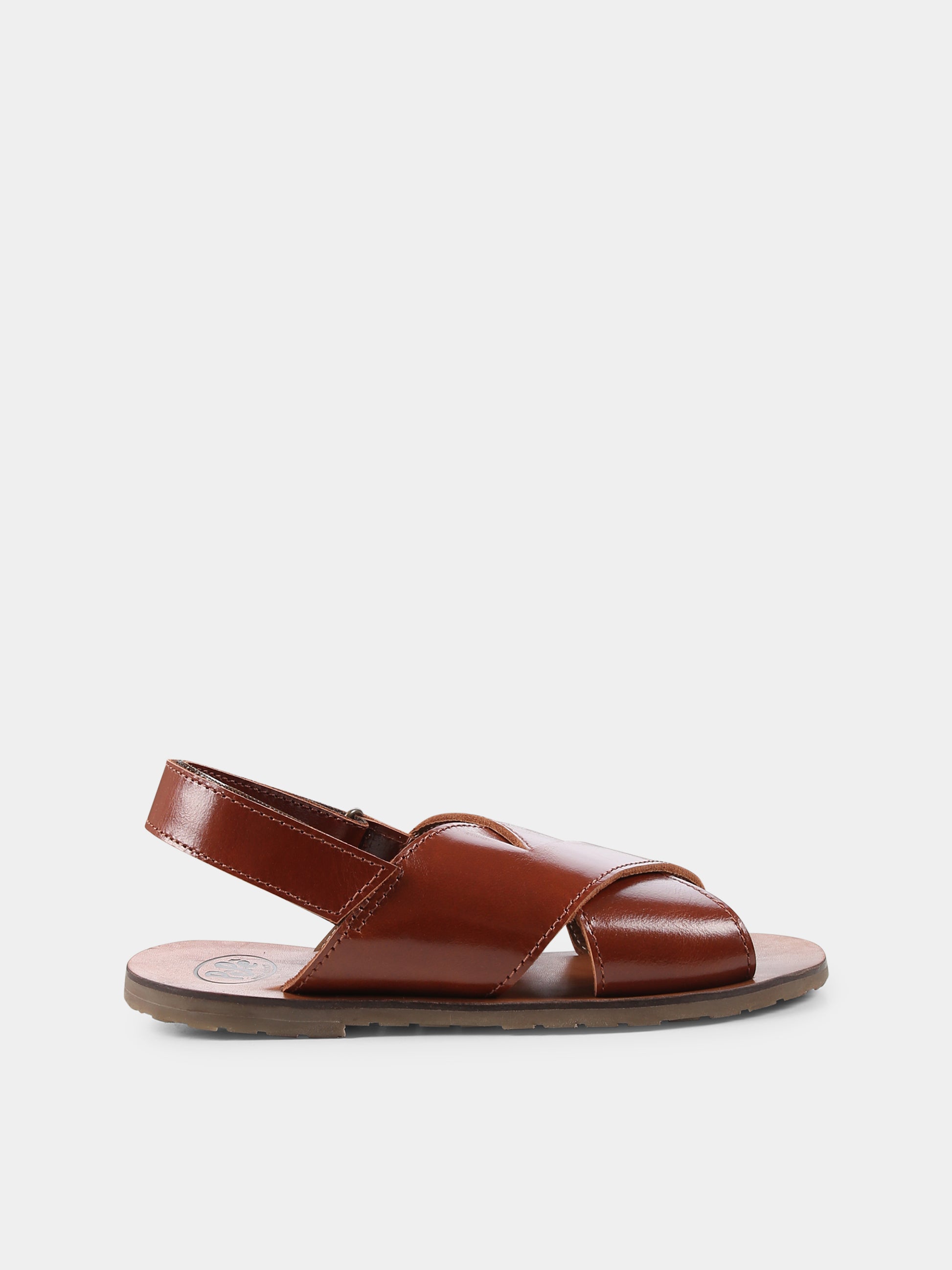 Sandali marroni per bambina,Pèpè,1241 VLC SERRPN MARRONE