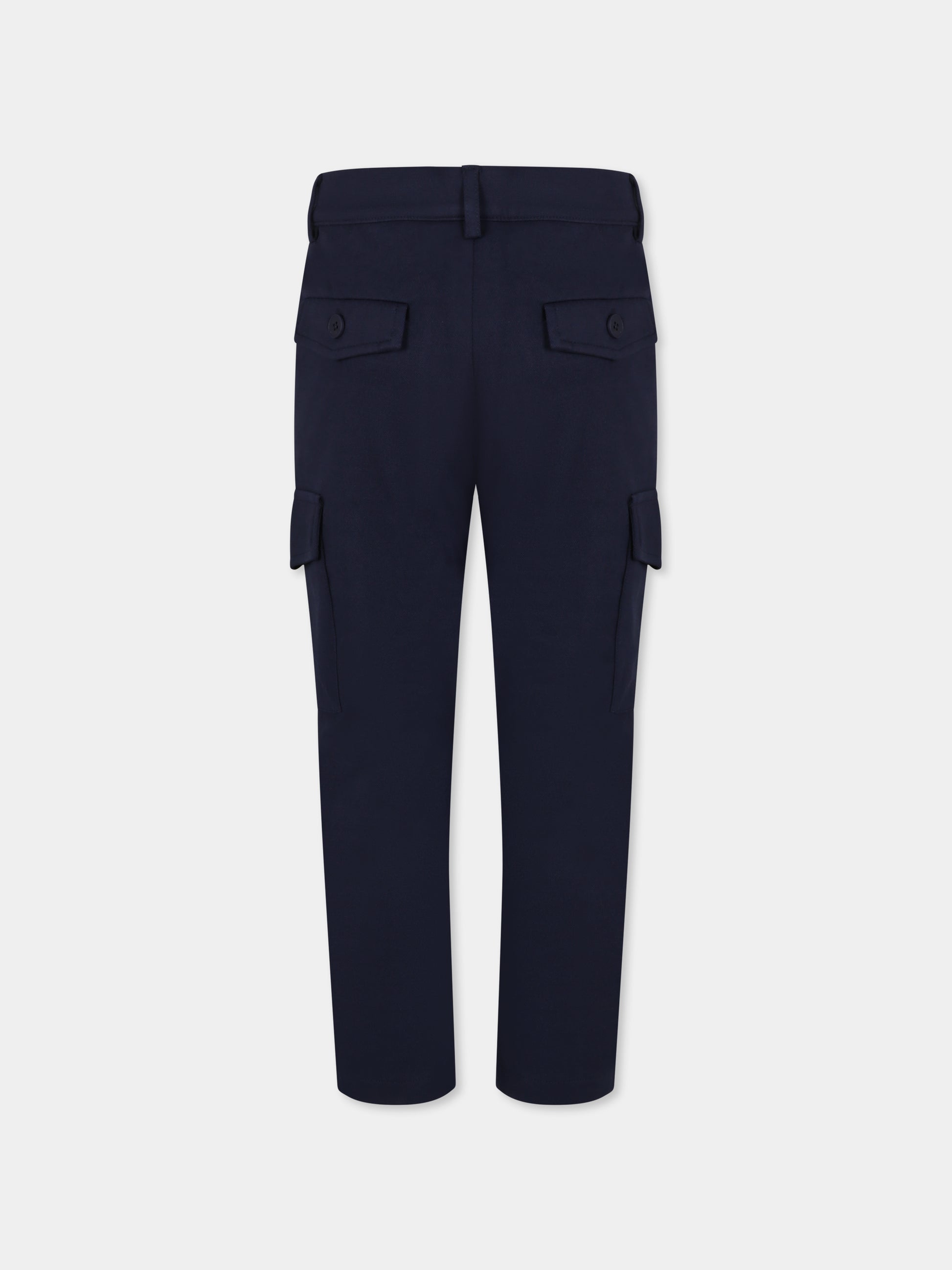 Pantaloni blu per bambino con logo,Boss,J50675 849