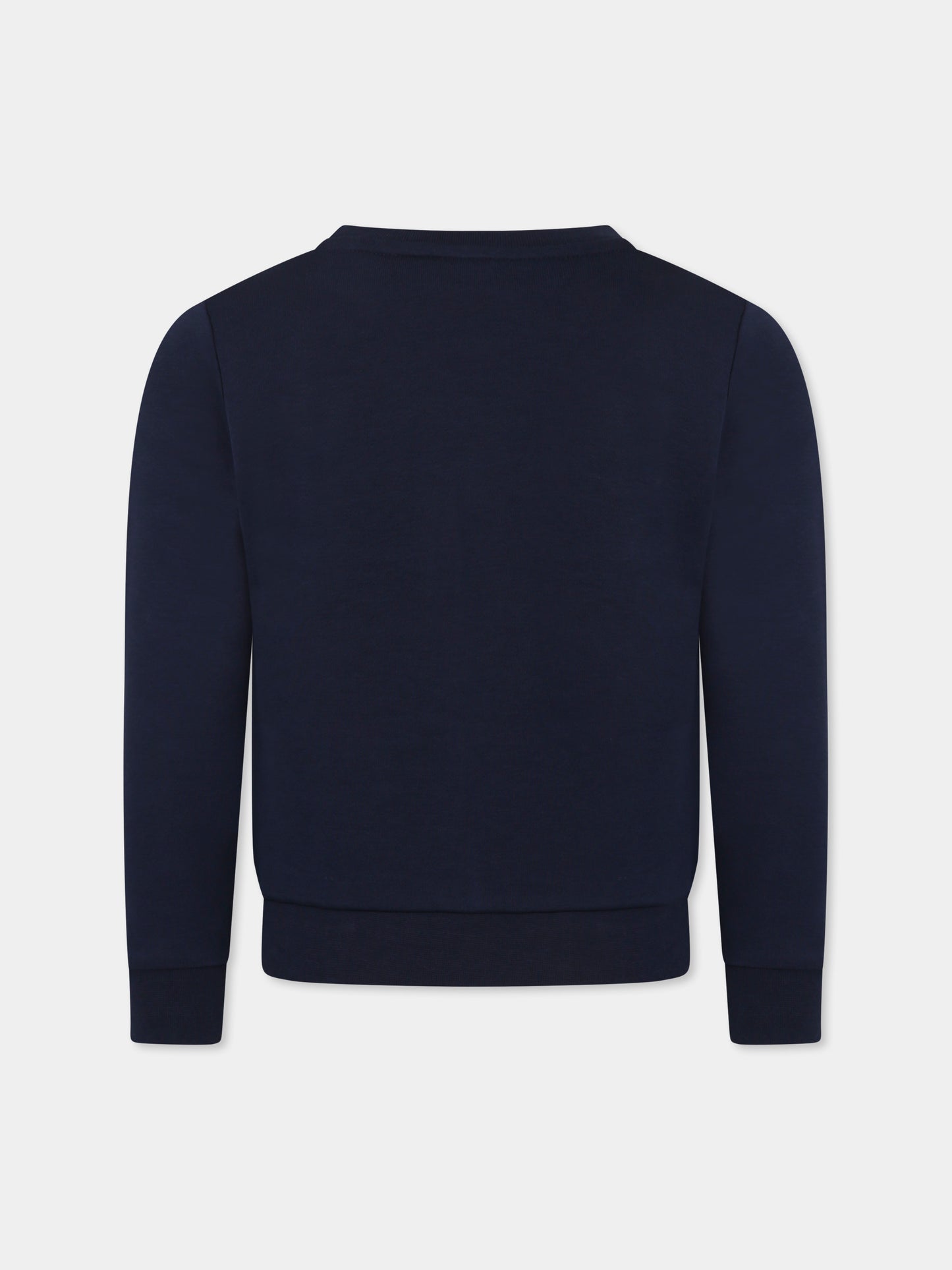 Felpa blu per bambino con logo,Boss,J50713 849