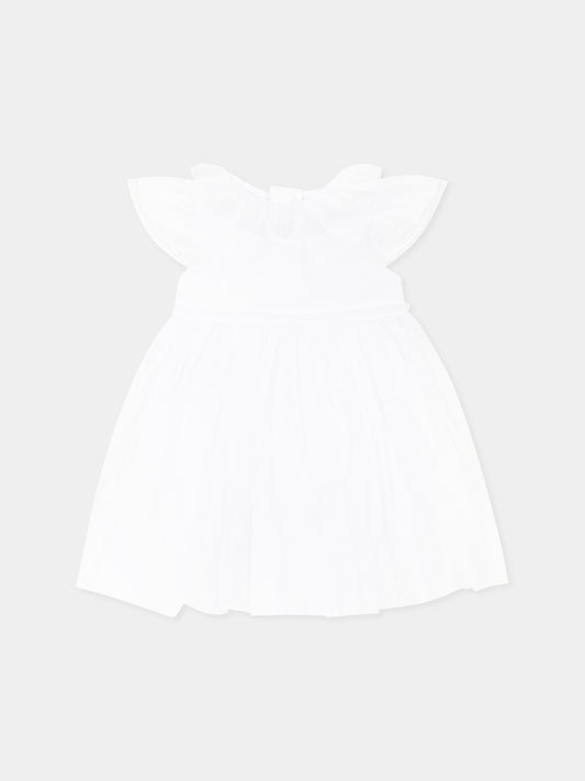 Vestito bianco per neonata,Carrement Beau,Y30032 10P