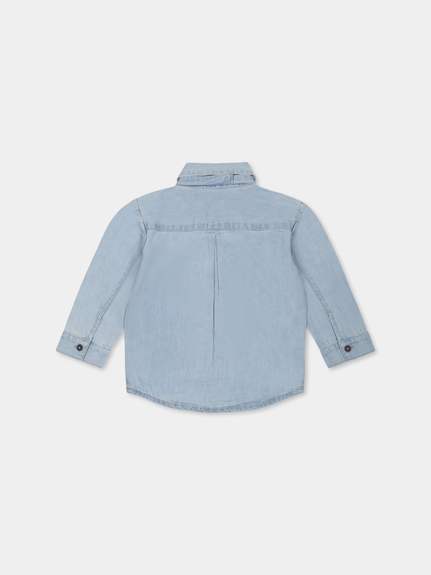Camicia denim per neonato con papillon,Carrement Beau,Y30131 Z10