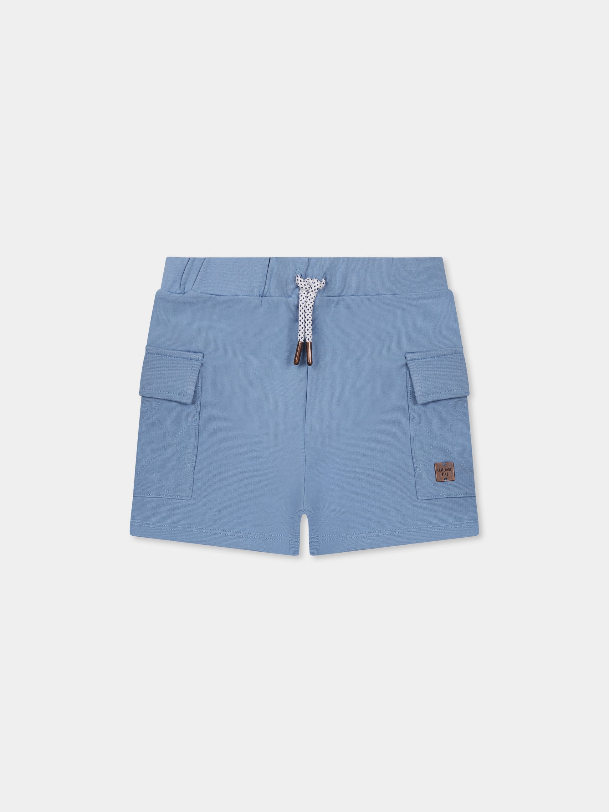 Shorts blu per neonato con logo,Carrement Beau,Y30146 822