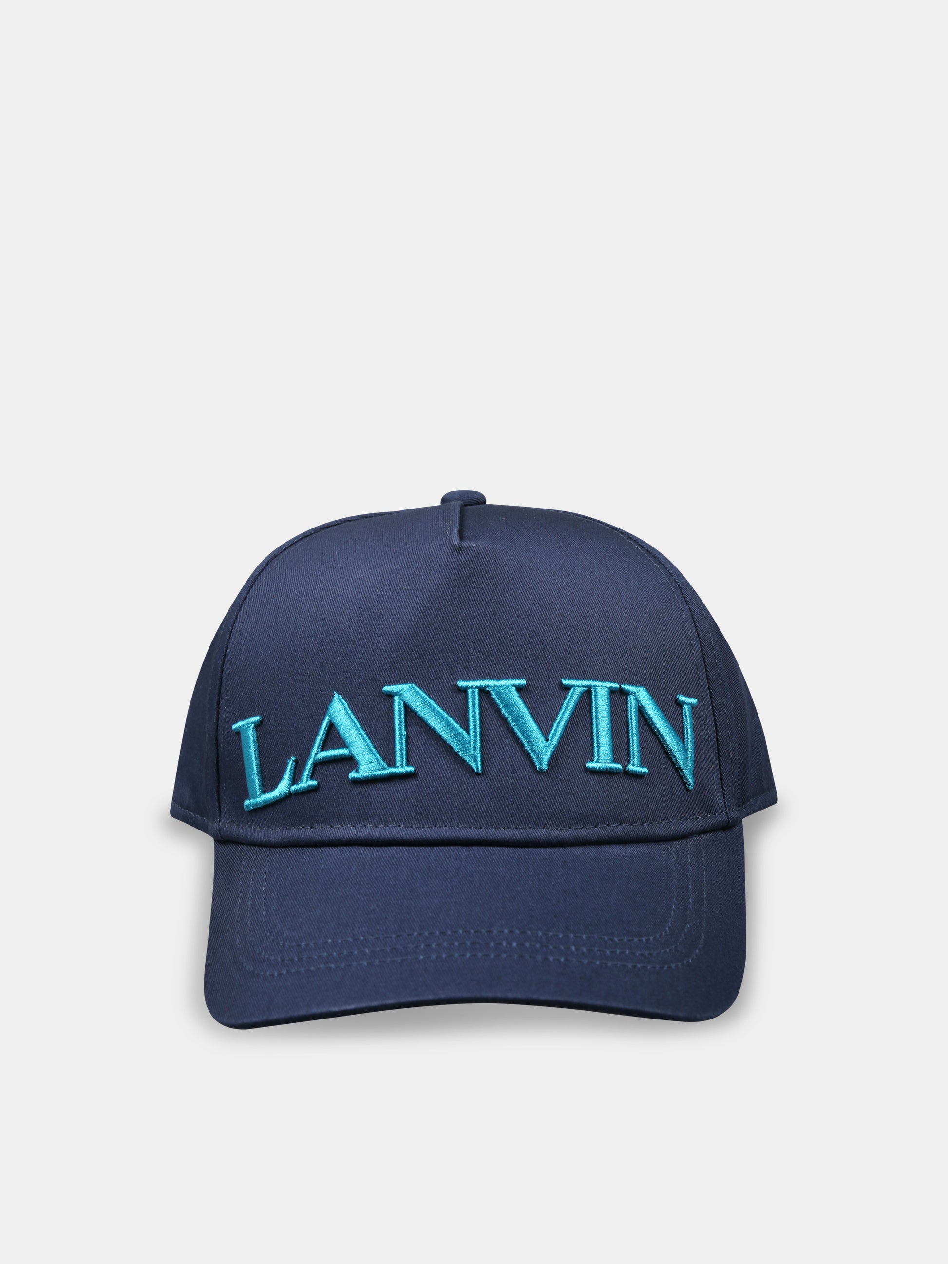 Cappello blu per bambino con logo,Lanvin Petite,N30051 84H