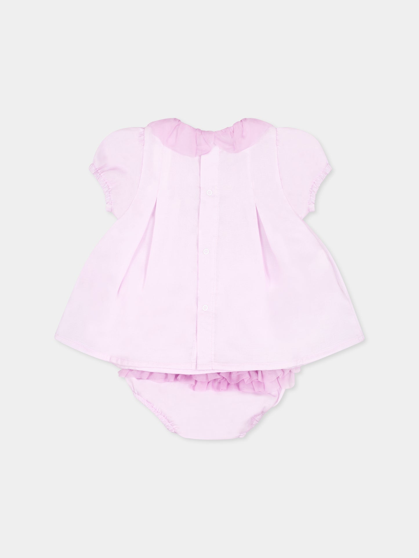 Esemble lilas pour bébé fille avec  noeud