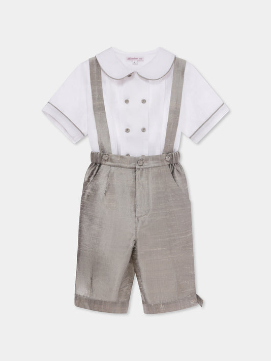 Completo beige per bambino,Mercadante 1939,M010 MARRONE
