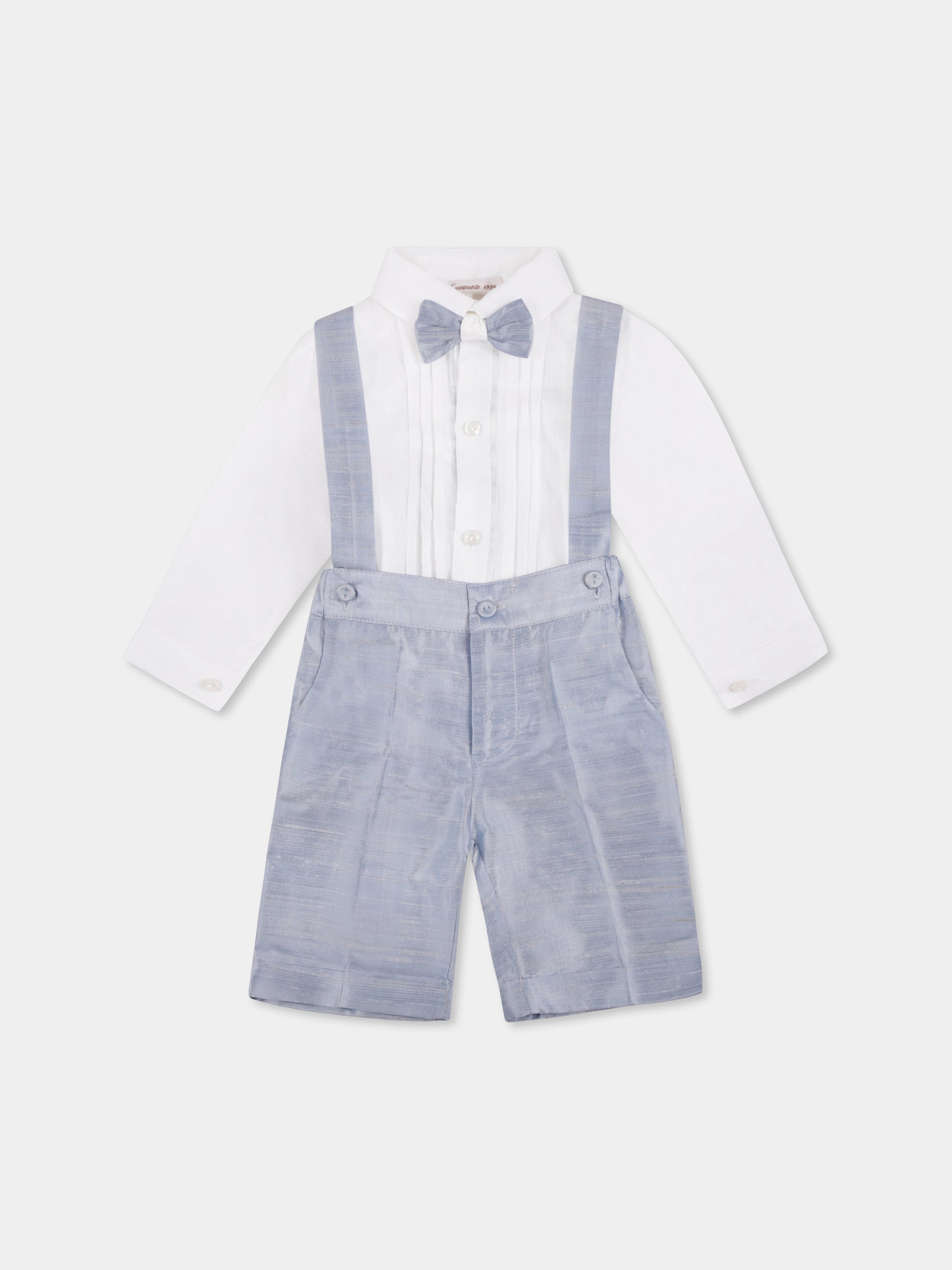Completo azzurro per neoanto con papillon,Mercadante 1939,M013 AZZURRO
