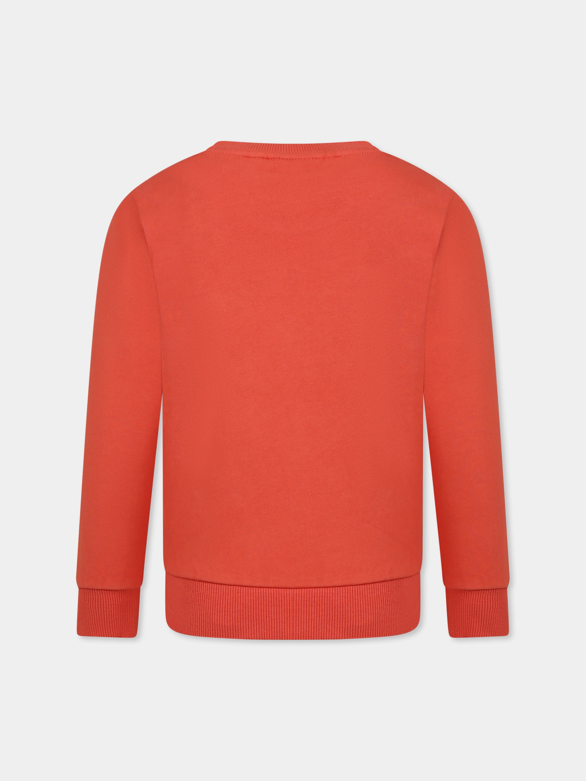 Felpa rossa per bambino con logo,Timberland,T60075 96G