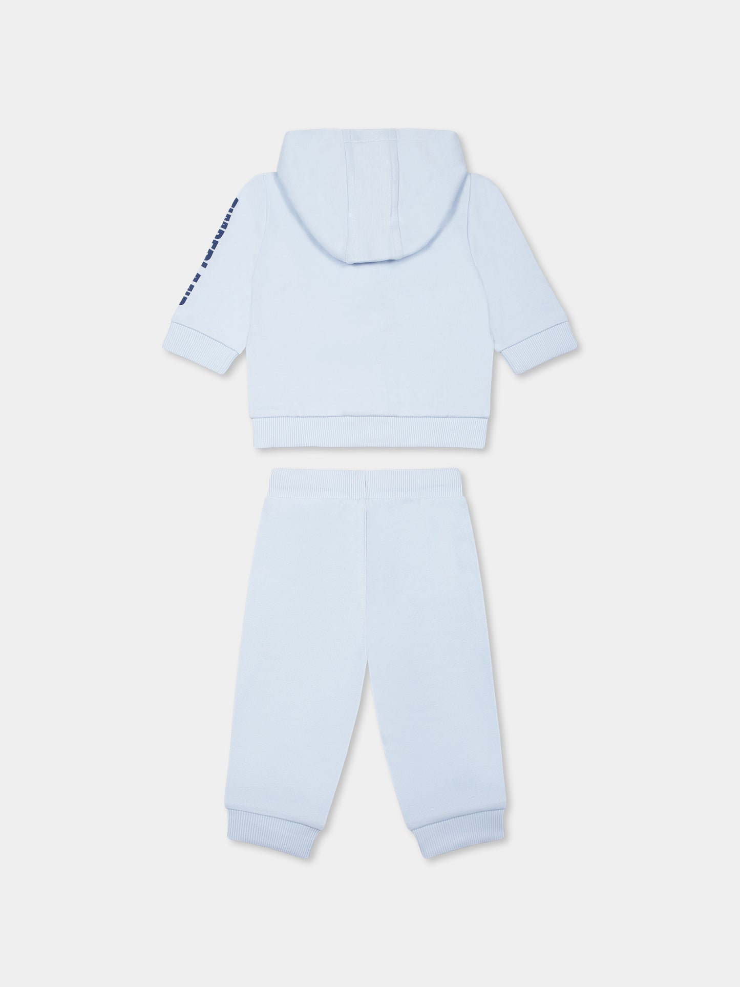 Ensemble bleu clair pour bébé garçon avec logo