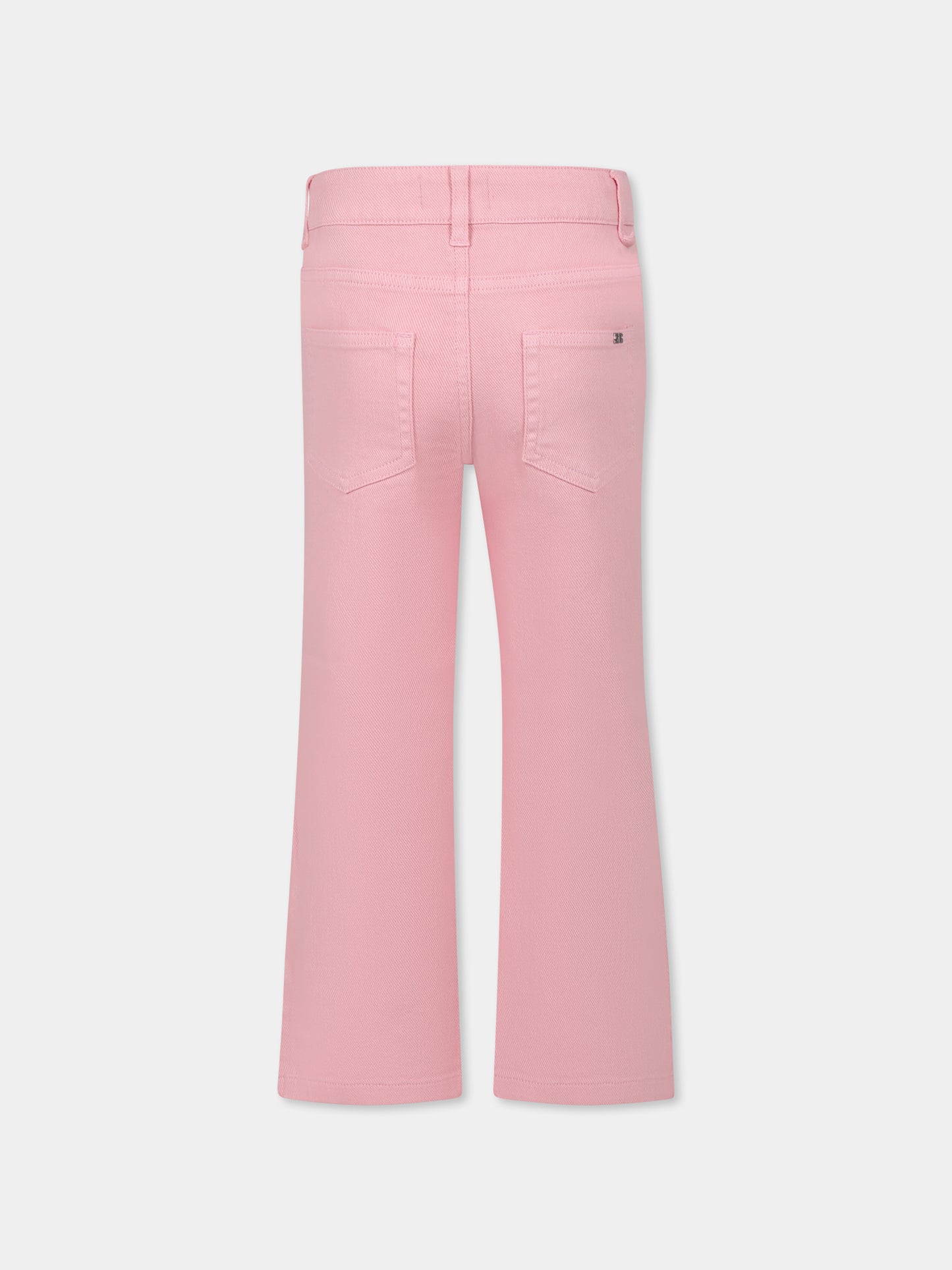 Jeans rosa per bambina con logo,Sonia Rykiel Paris,A00167 45T