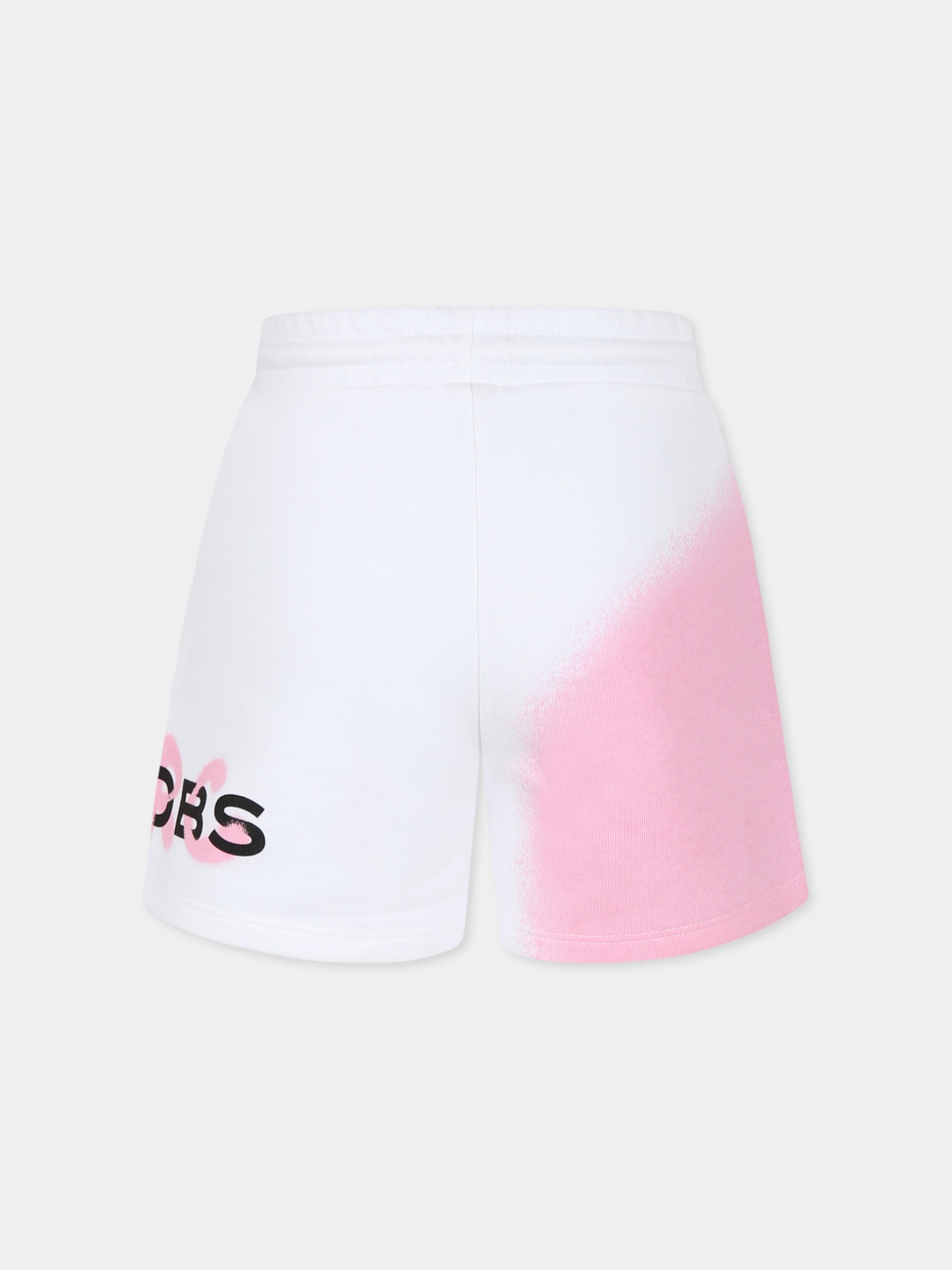 Shorts bianchi per bambina con logo,Marc Jacobs,W60194 10P